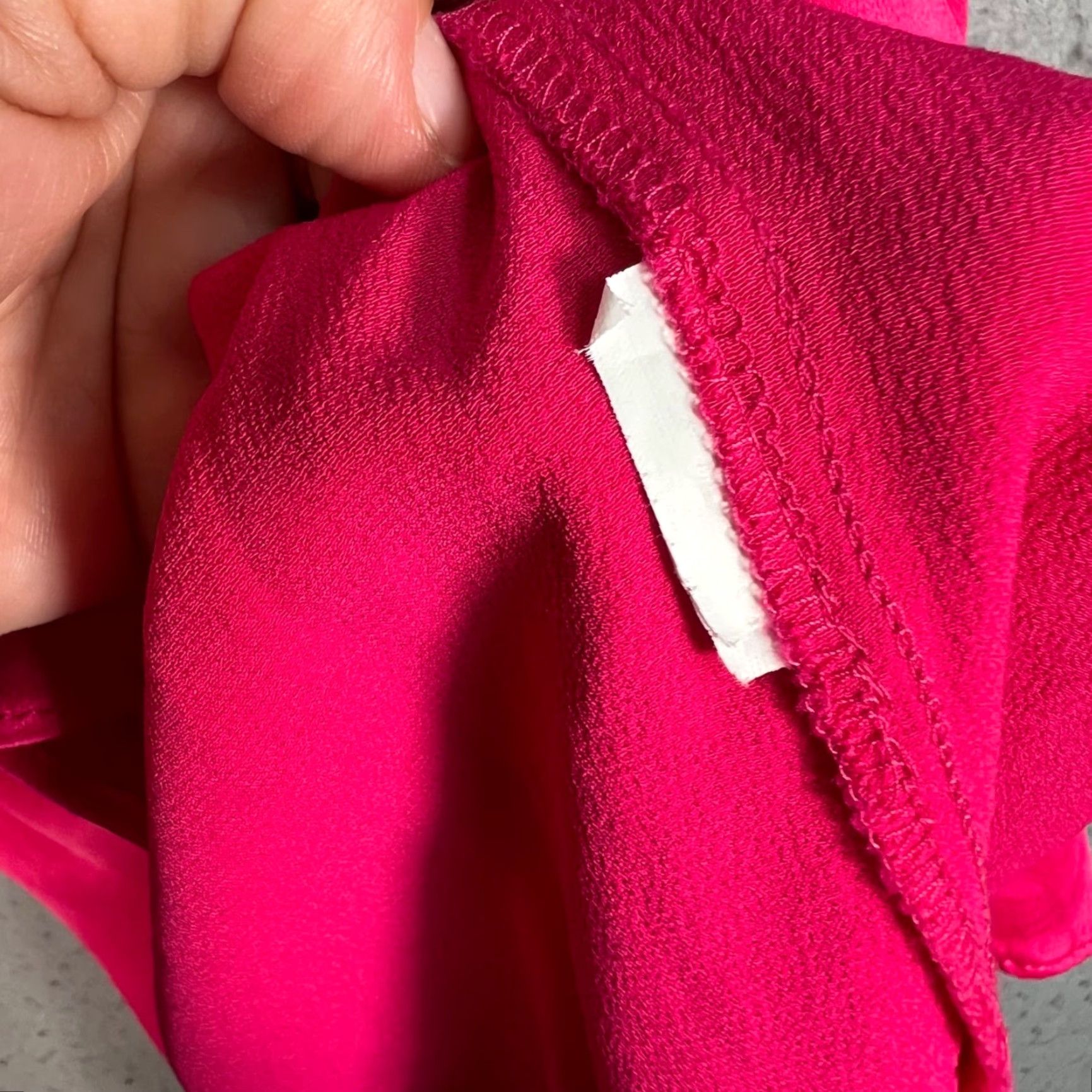 Zara Zara Womens Medium Hot Pink Button-Up Collared Shirt Long Sleeves Lightweight Size M / US 6-8 / IT 42-44 - 6 Thumbnail