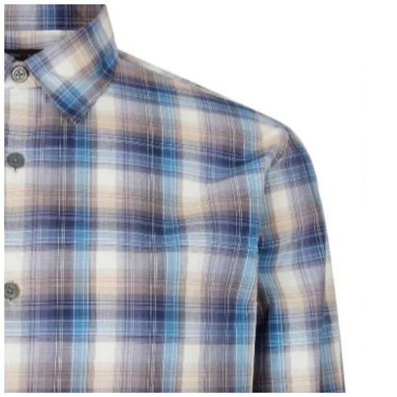 John Varvatos John Varvatos Mens Blue Plaid Collared Lightweight Button Up Size US XXL / EU 58 / 5 - 10 Thumbnail