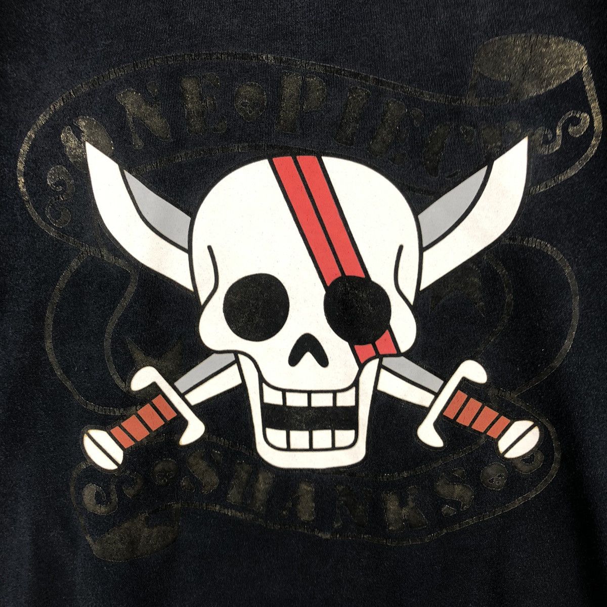 One Piece Vintage 00’s One Piece Shanks Trashed Faded Shirt Size US S / EU 44-46 / 1 - 5 Thumbnail