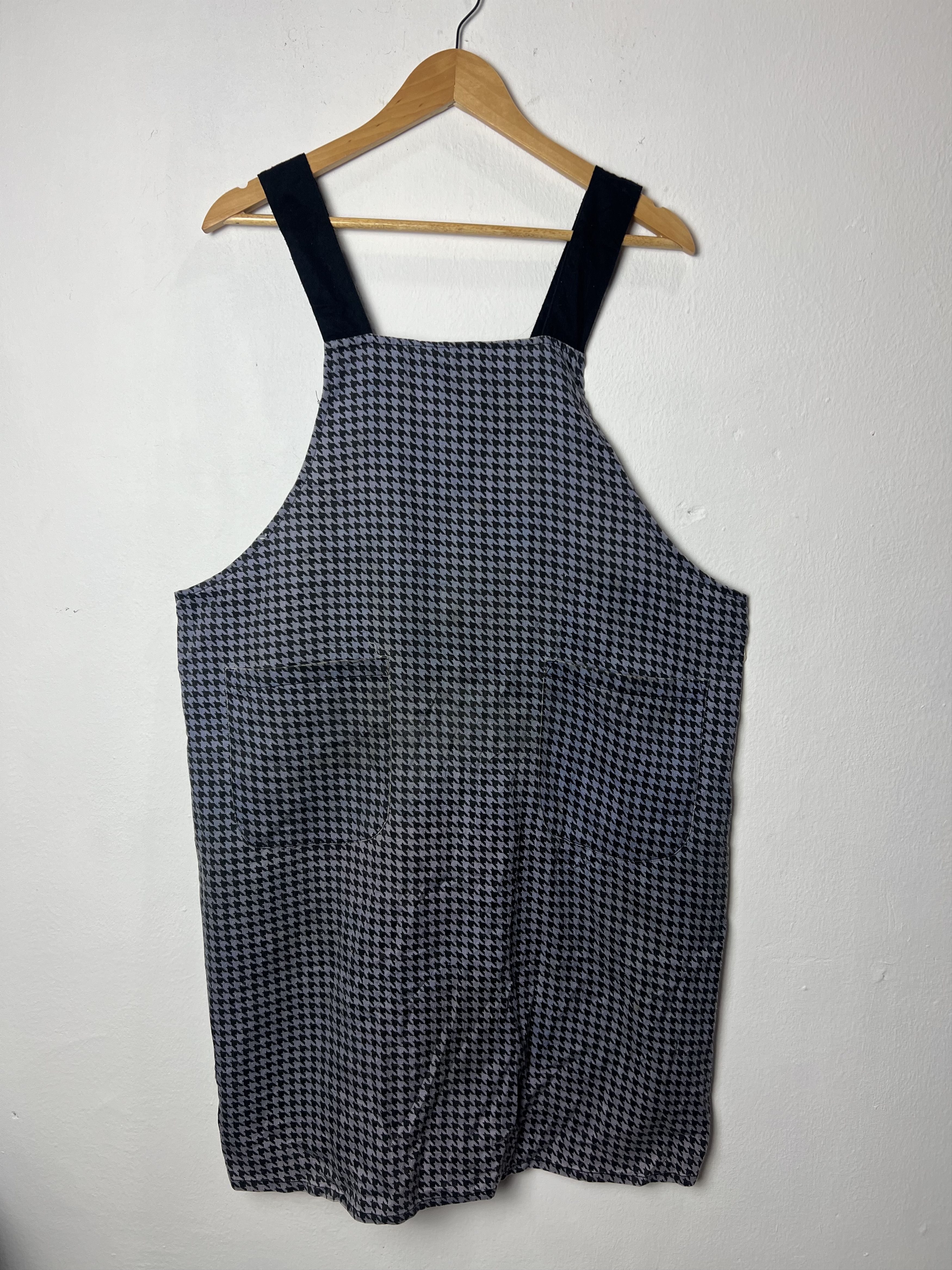 Vintage Pinafore Dress Dogtooth Dress Size ONE SIZE - 1 Thumbnail