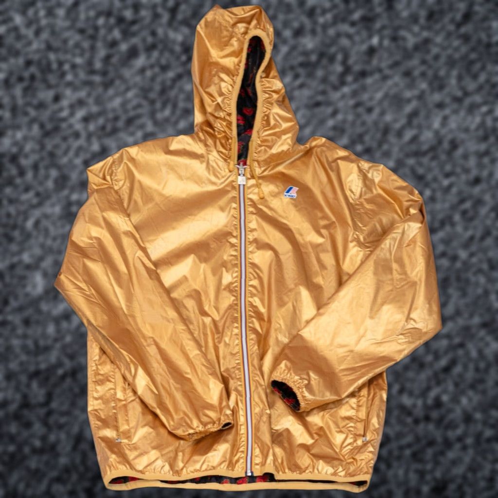 Vintage VINTAGE Daft Punk Jacket Gold Men XL K.WAY 3-in-1 Reversible Promo Limited Edition Size US XL / EU 56 / 4 - 1 Thumbnail