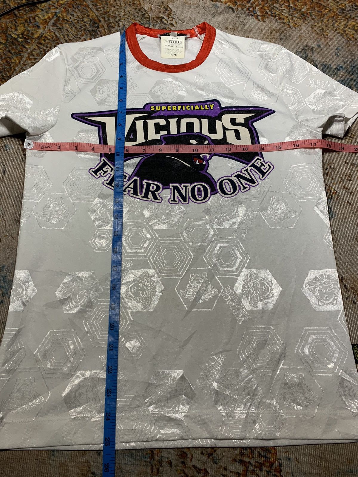 Versace Vintage Versace Jeans Fear No One Monogram Size US S / EU 44-46 / 1 - 7 Thumbnail