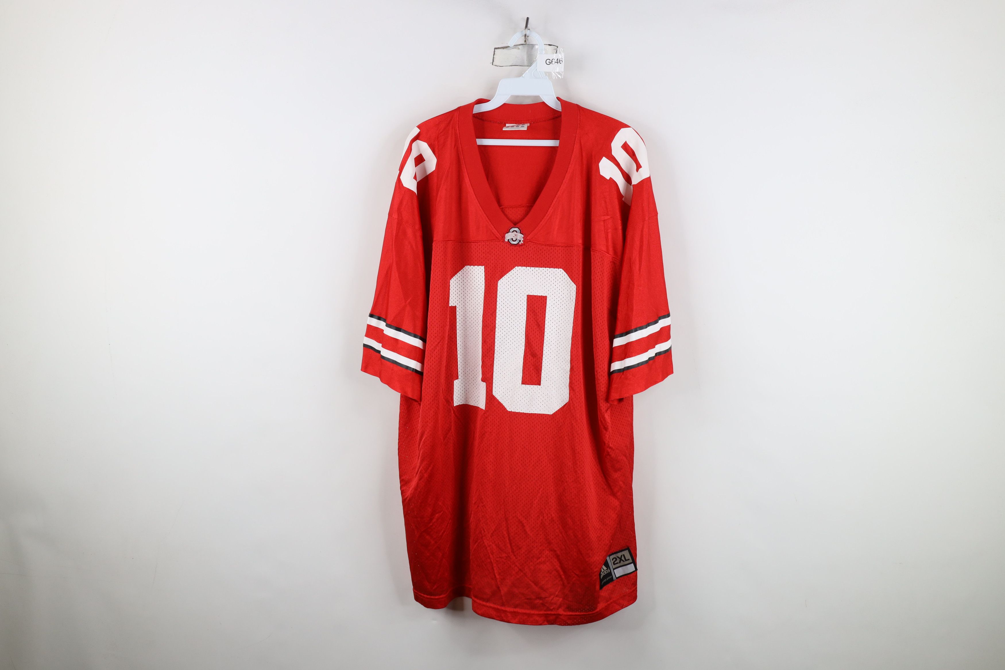 Adidas Vintage 90s Adidas University Football Jersey Red #10 Size US XXL / EU 58 / 5 - 1 Thumbnail