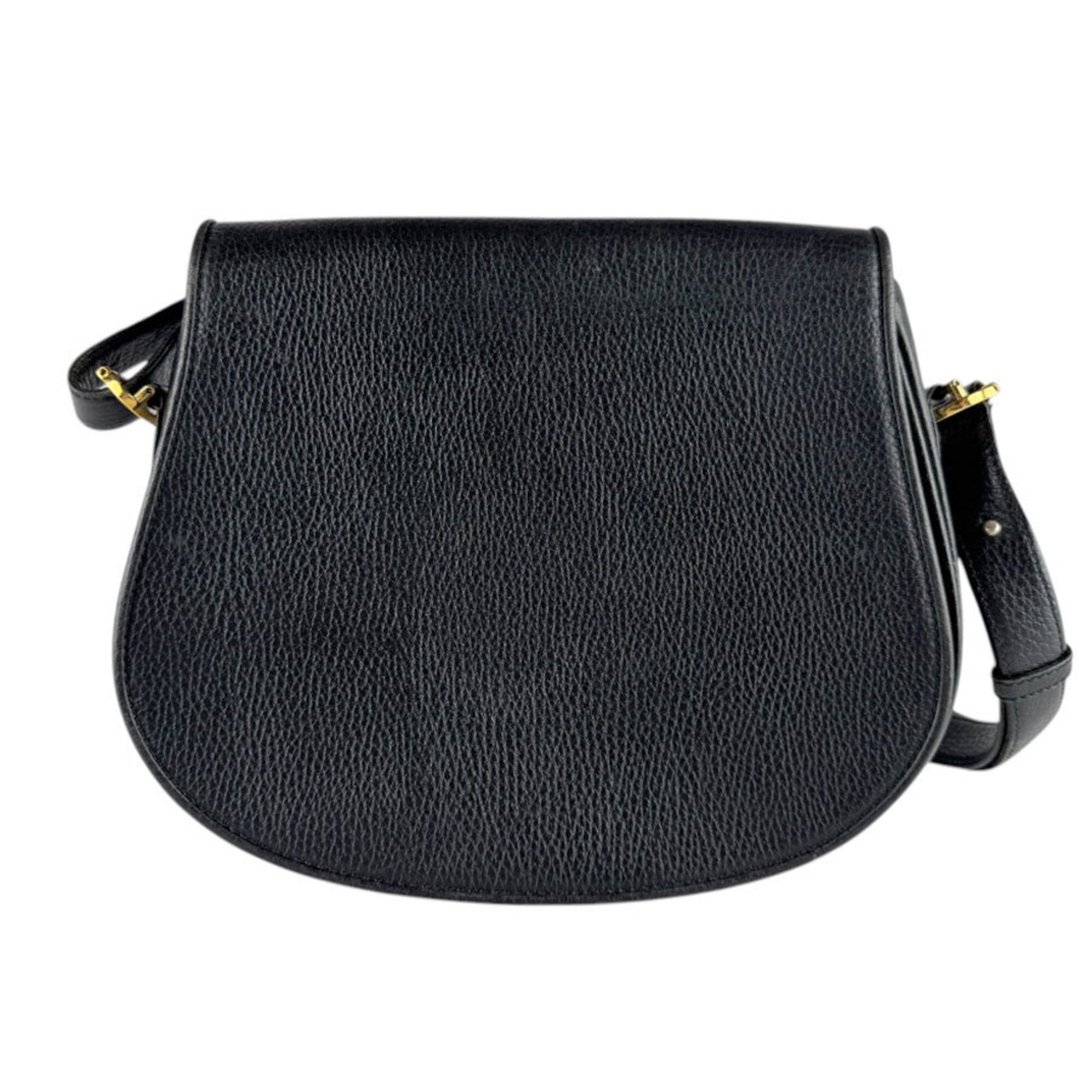 Cartier Cartier shoulder bag, Must line, leather, black and gold, women's, z9344 Size ONE SIZE - 1 Thumbnail