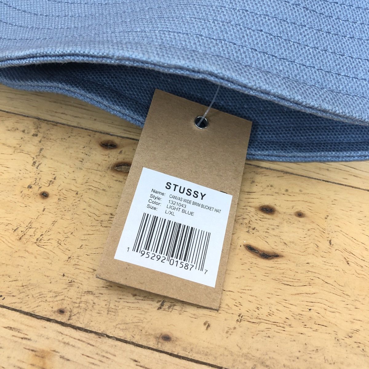 Stussy × Vintage Stussy Canvas Wide Brim Bucket Size ONE SIZE - 5 Thumbnail