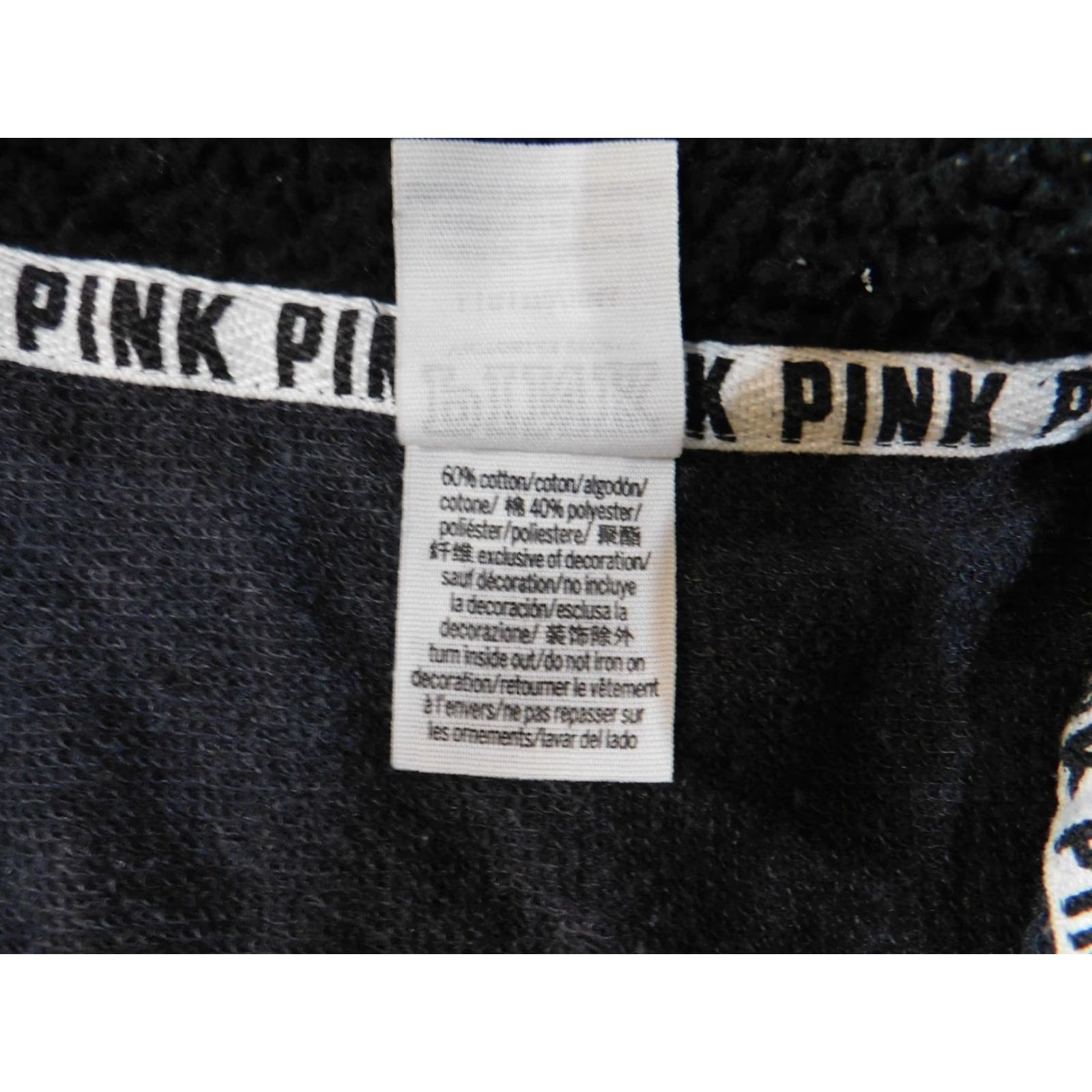 Victoria's Secret Victoria's Secret PINK Sweatshirt Pullover 1/4 Zip Mock Neck Long Sleeve Gray L Womens Size L / US 10 / IT 46 - 6 Thumbnail
