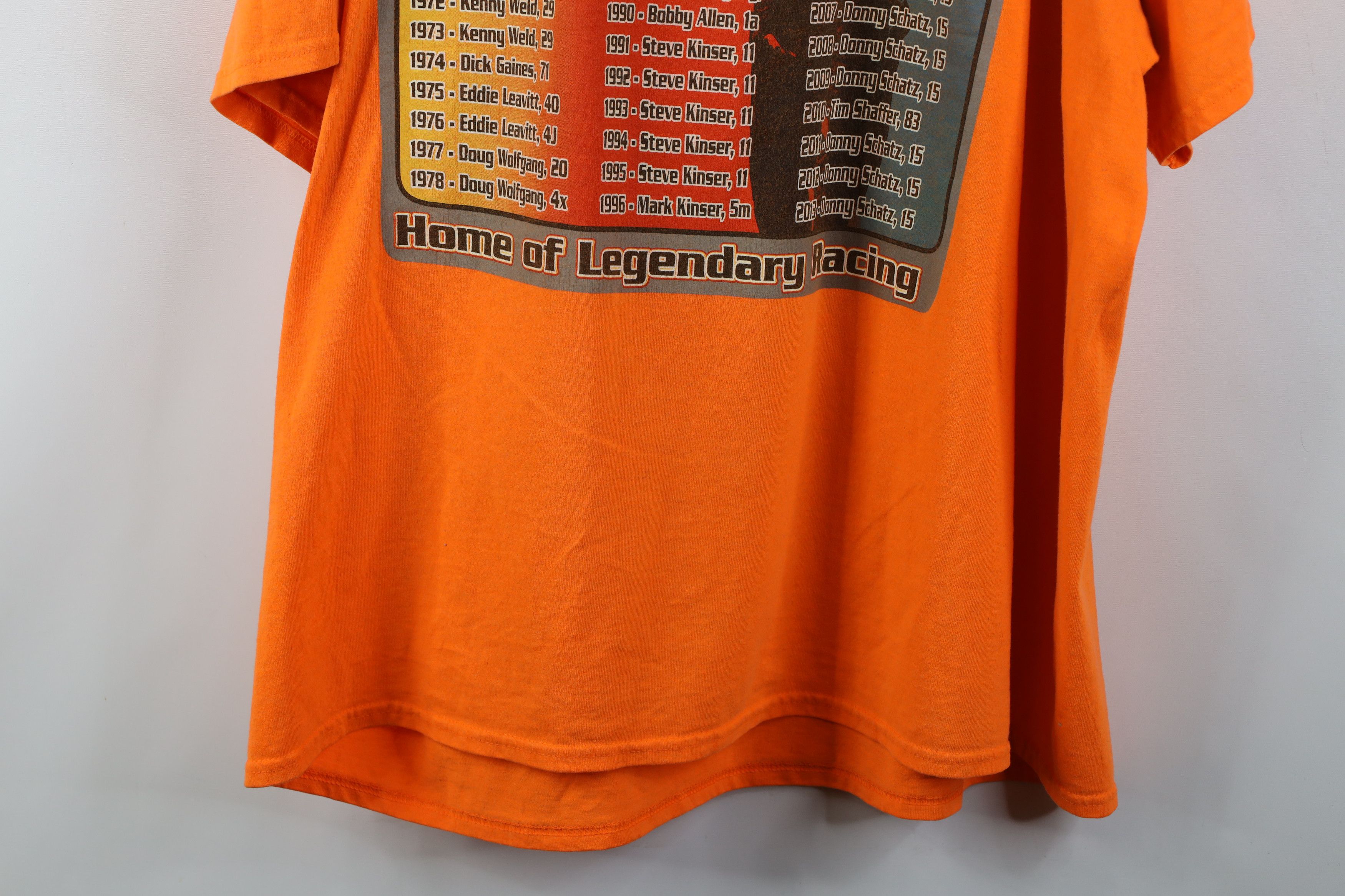 Vintage Vintage Y2K Knoxville Iowa Outlaw Car Racing T-Shirt Orange Size US XXL / EU 58 / 5 - 12 Thumbnail