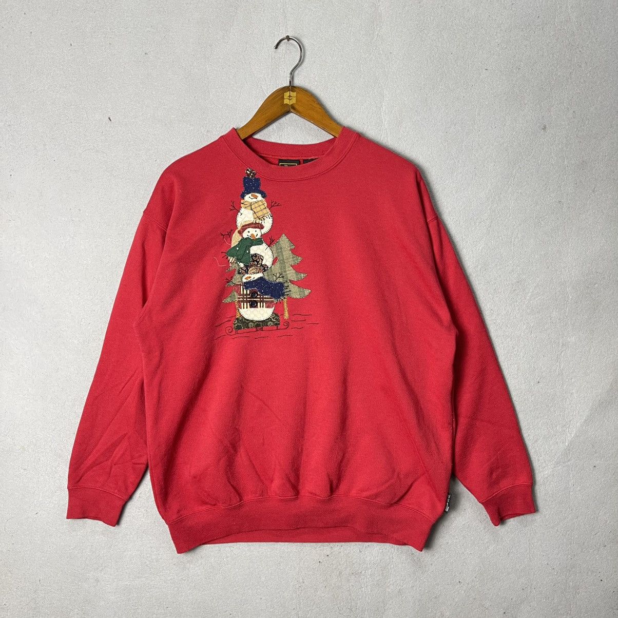 USA Olympics Vintage USA Olympic Snowman Christmas Sweatshirt Size US L / EU 52-54 / 3 - 1 Thumbnail