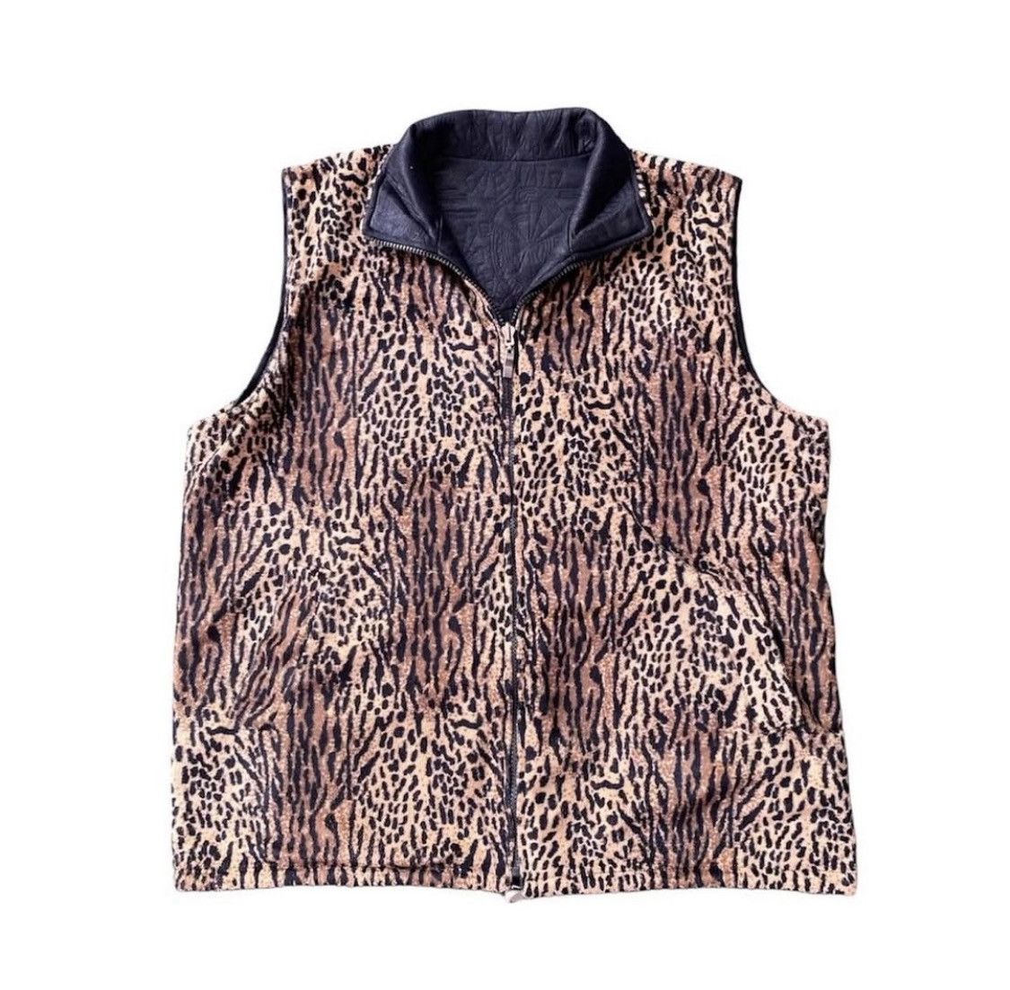 Japanese Brand Leopard vest reversible Size US L / EU 52-54 / 3 - 1 Thumbnail