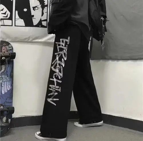 VIBE vintage japanese style graffiti wide sweatpants Size US 31 - 3 Thumbnail