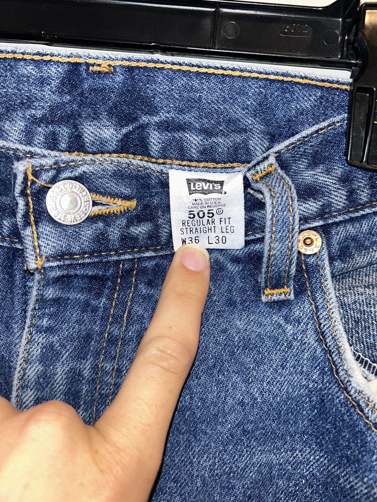 Levi's × Vintage Levi's 505 36x30 Size US 36 / EU 52 - 4 Thumbnail