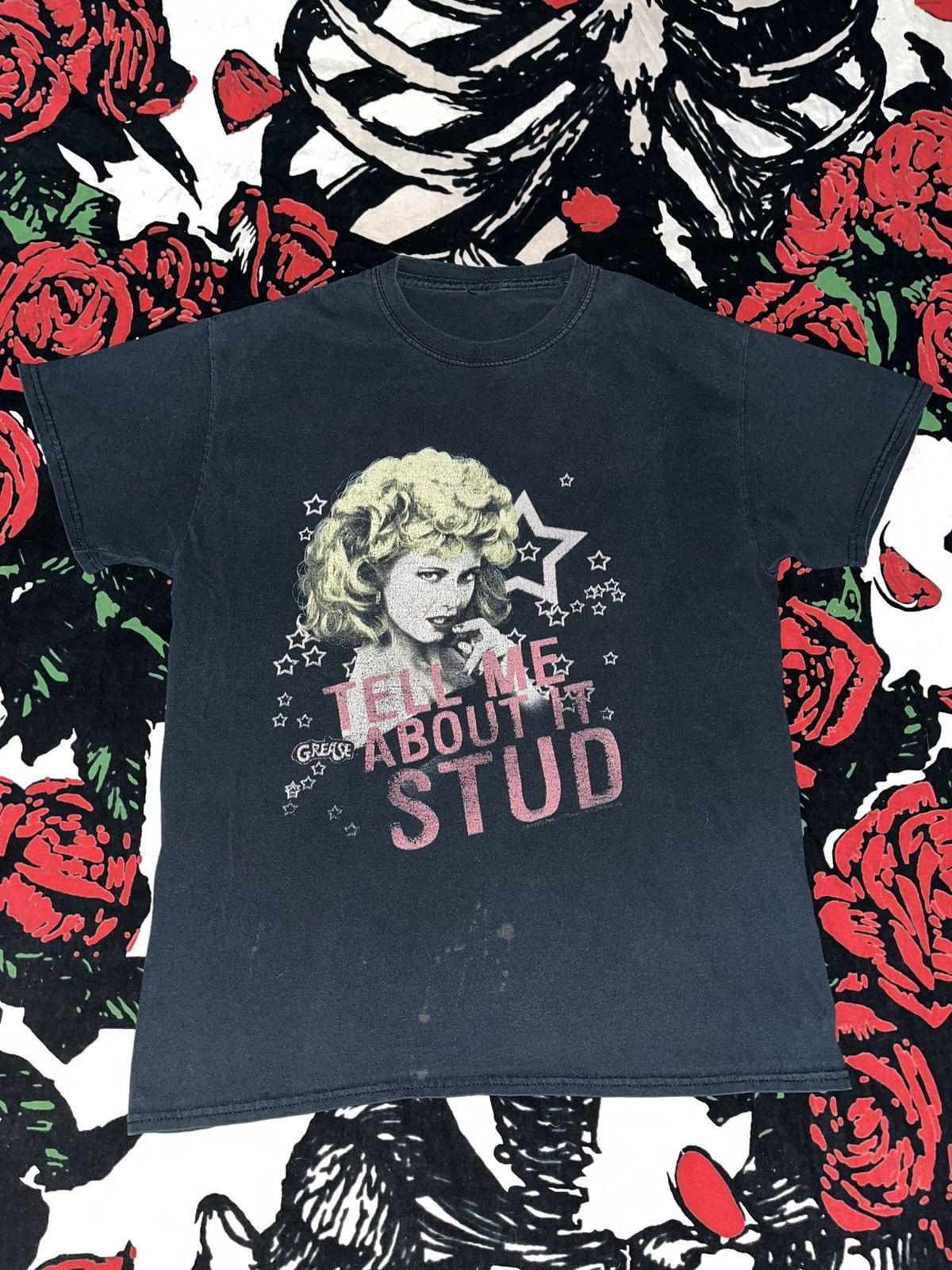 Unsound Rags Crazy Rare Y2K Faded Thrashed ERD Iconic Grease Movie Shirt Size US M / EU 48-50 / 2 - 1 Thumbnail