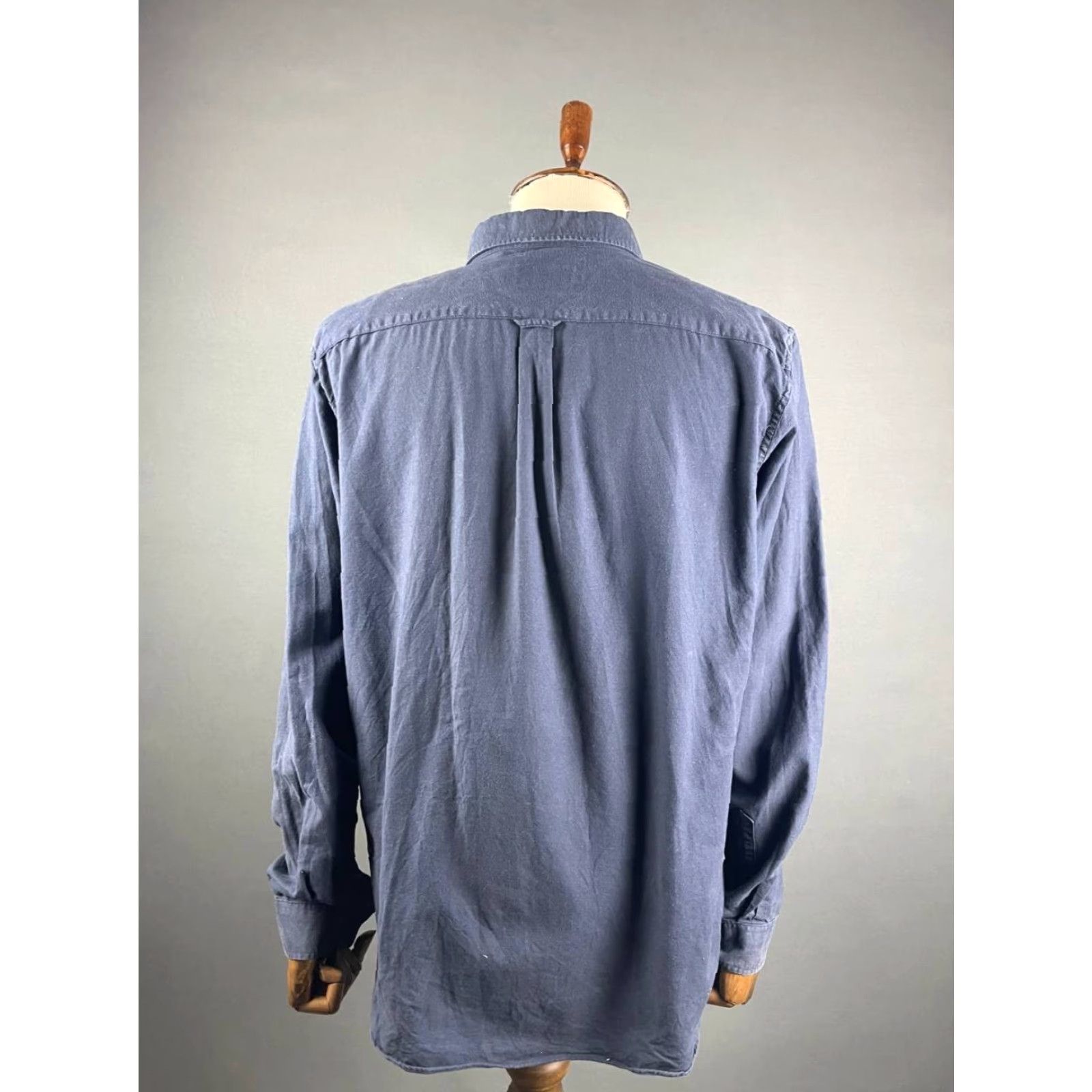 Lacoste Lacoste Mens Regular Fit Button-Down Shirt XL Cotton Blue Long Sleeve Size US XL / EU 56 / 4 - 2 Thumbnail