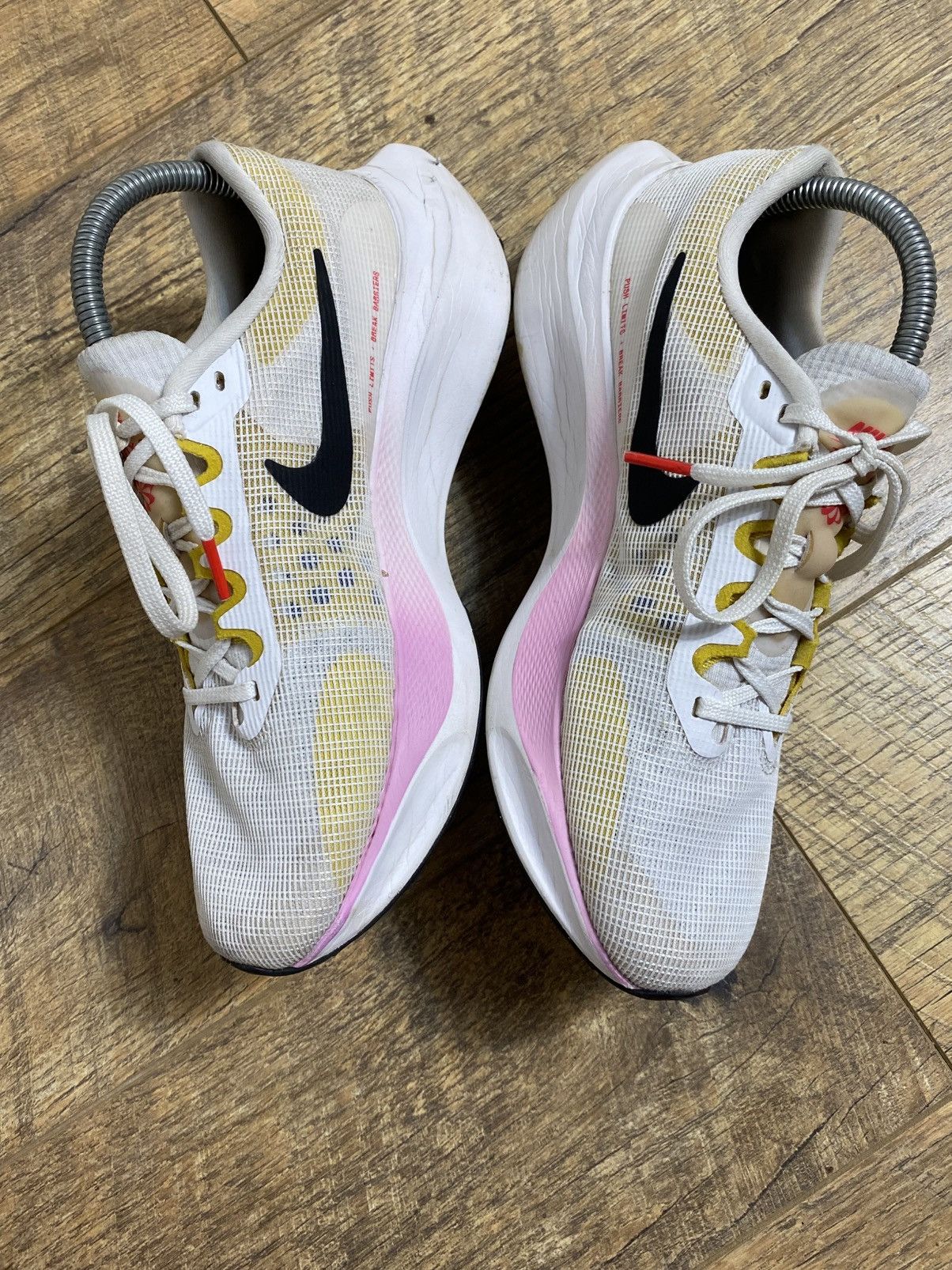Nike Nike ZoomX Streakfly White Pink Yellow Premium Running Shoes Size US 10 / IT 40 - 3 Thumbnail