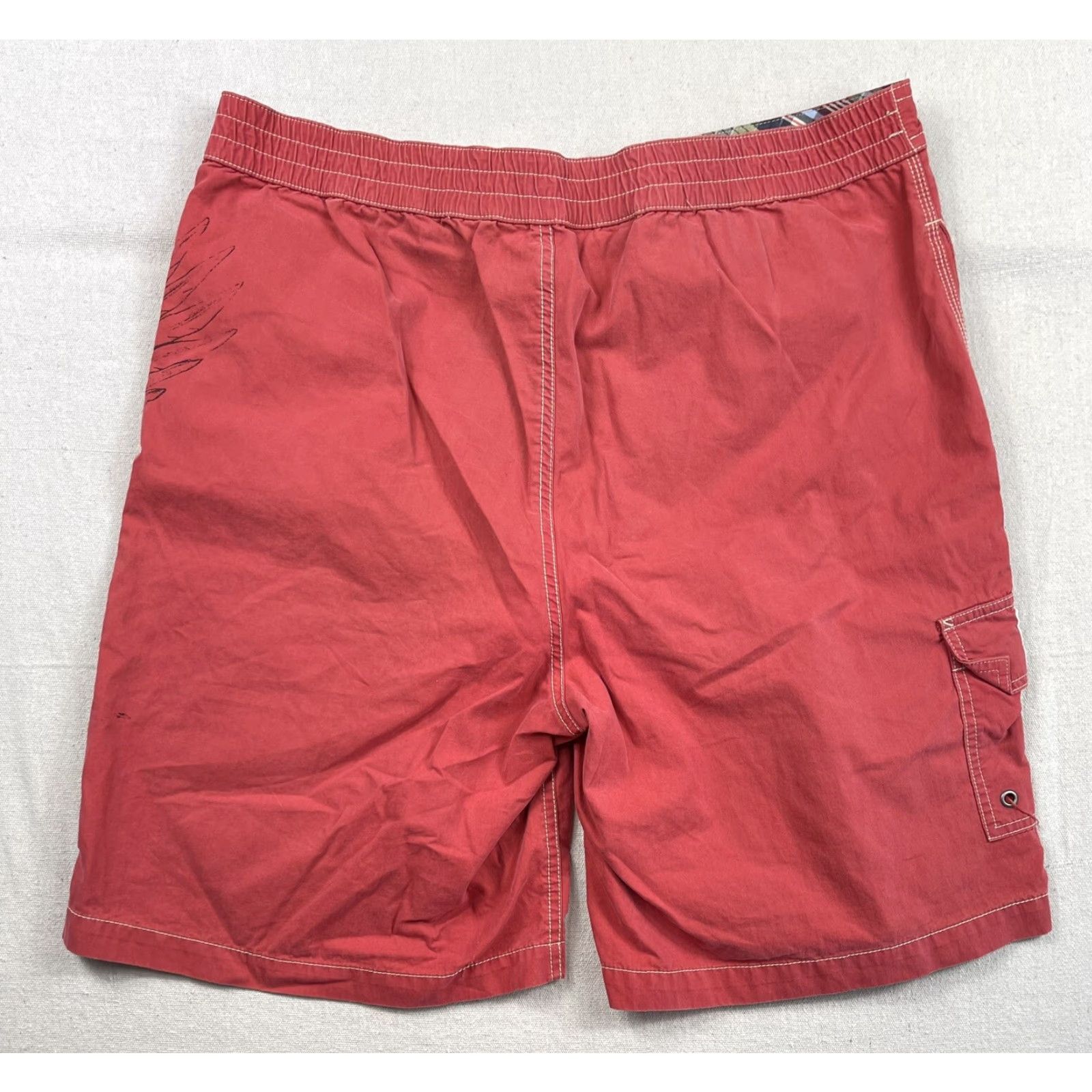 Polo Ralph Lauren VINTAGE Polo Ralph Lauren Mens Cargo Military Fishing Swim Trunks Lined Sz L 90s Red Cotton Quick Dry Pockets Casual Shorts Size US S / EU 44-46 / 1 - 2 Thumbnail