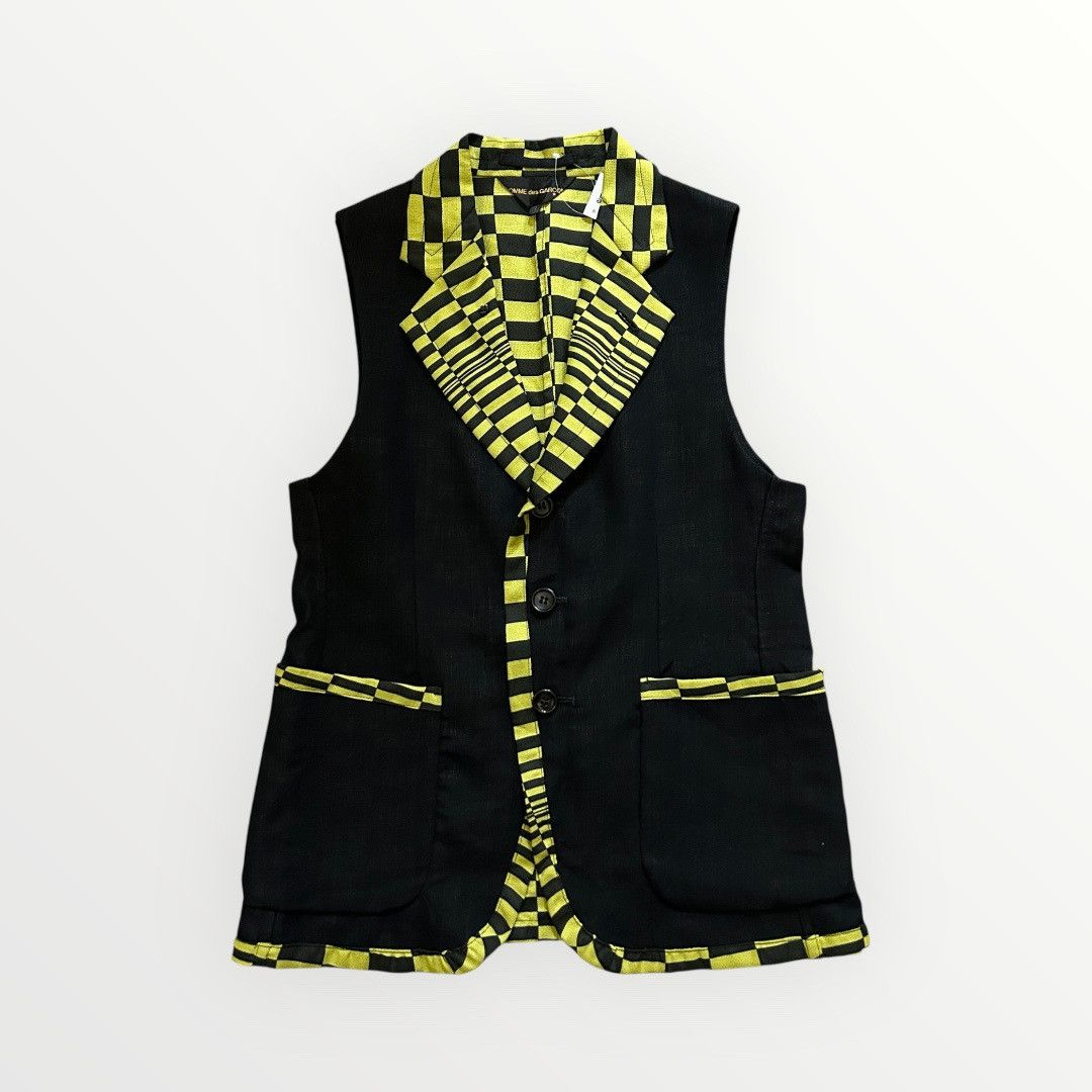 Comme des Garcons Comme Des Garcons Checkered Black/Green Vest Size US S / EU 44-46 / 1 - 1 Thumbnail