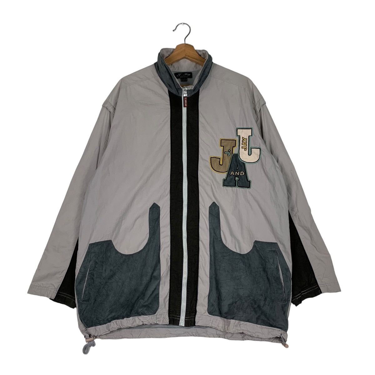 Japanese Brand J. AND JAY Wide Villege Big Logo Light Jacket #0896-C40 Size US L / EU 52-54 / 3 - 4 Thumbnail