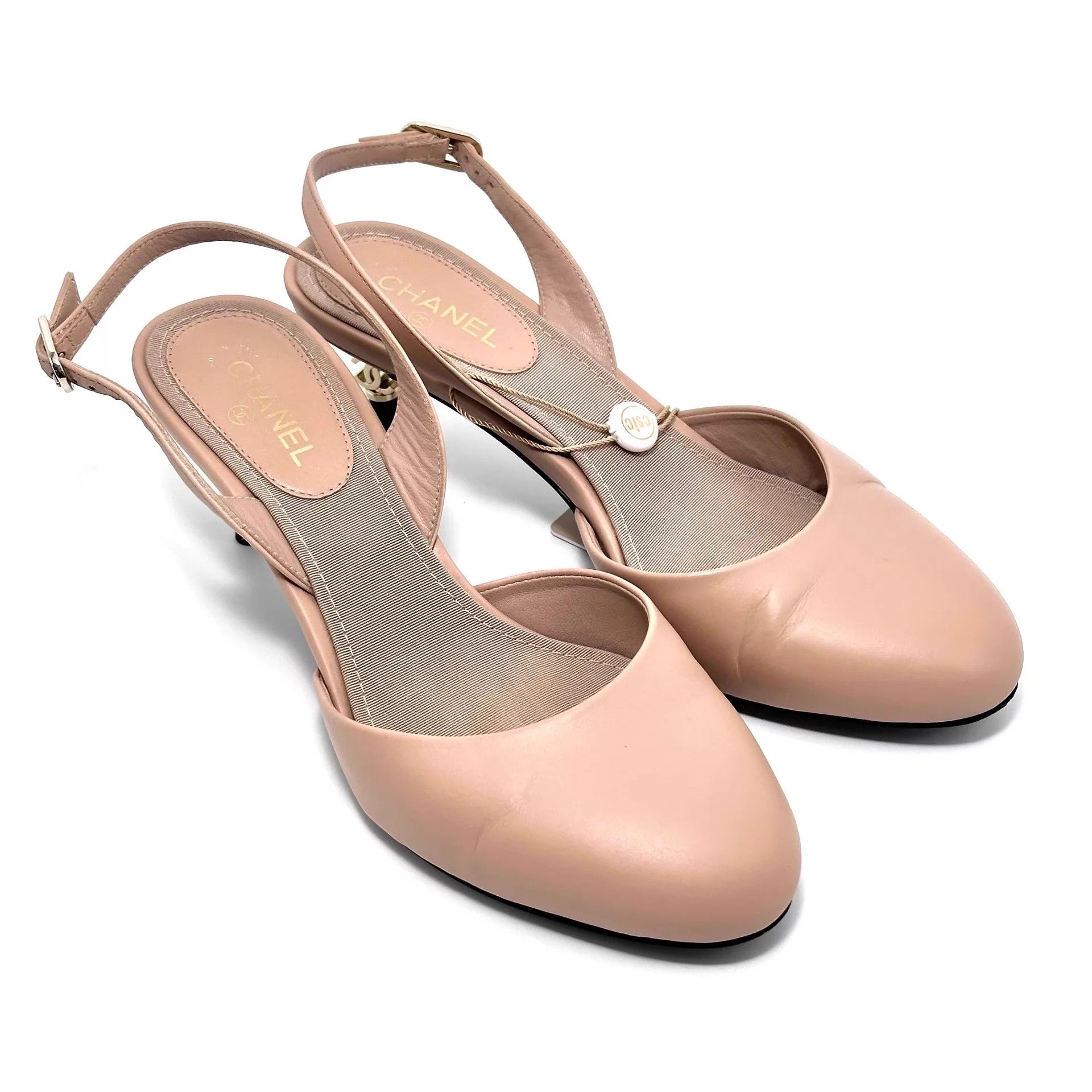 Chanel CHANEL Women's 36 Small High Heels 98 Size US 5.5 / IT 35.5 - 6 Thumbnail