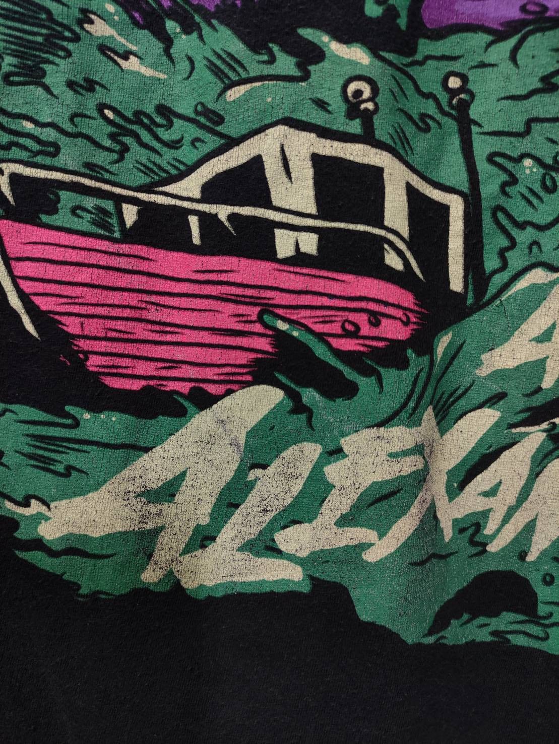 Band Tees Vtg 00's Asking Alexandria " Sea Monsters " T-Shirt Size US L / EU 52-54 / 3 - 5 Thumbnail