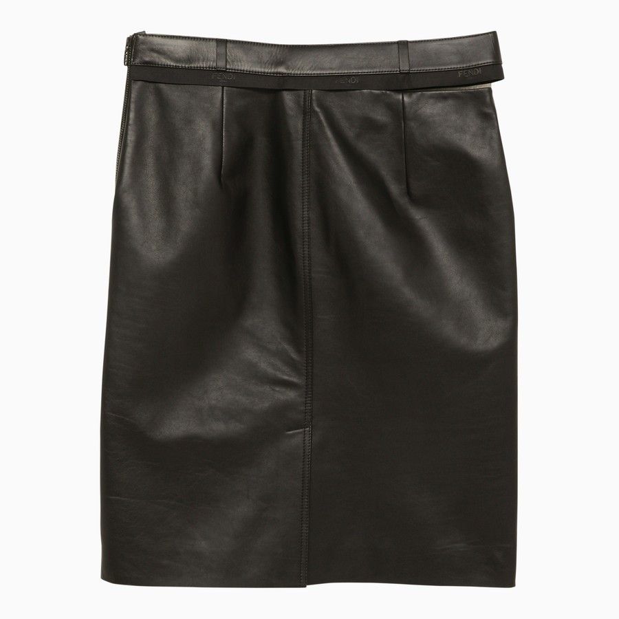 Fendi o1d2blof0824 Cut-Out Mini Skirt in Black Size 28" / US 6 / IT 42 - 3 Thumbnail