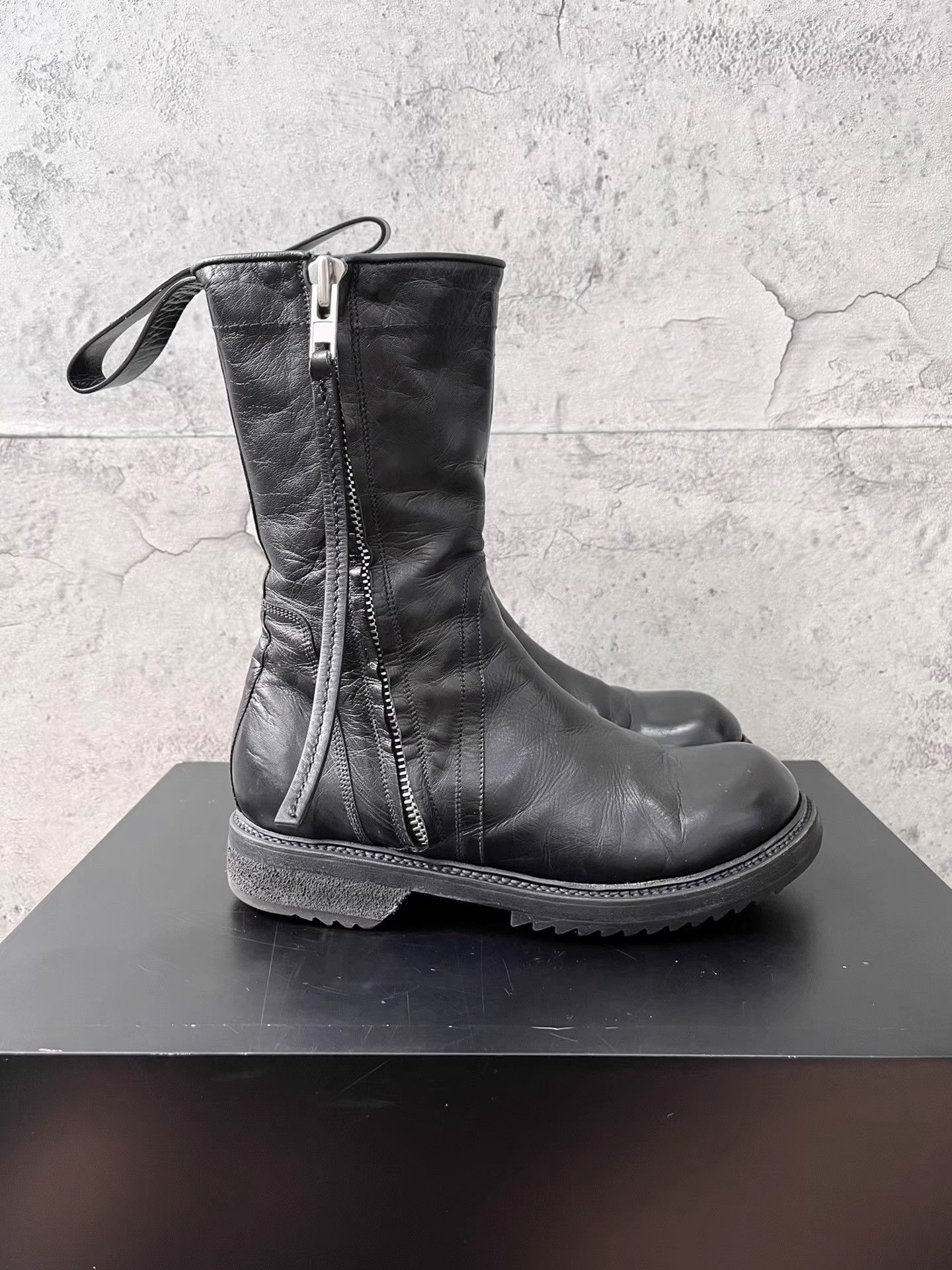 Rick Owens Rick Owens Mainline Calf Leather Army Boots K34 Size US 7 / IT 37 - 4 Thumbnail