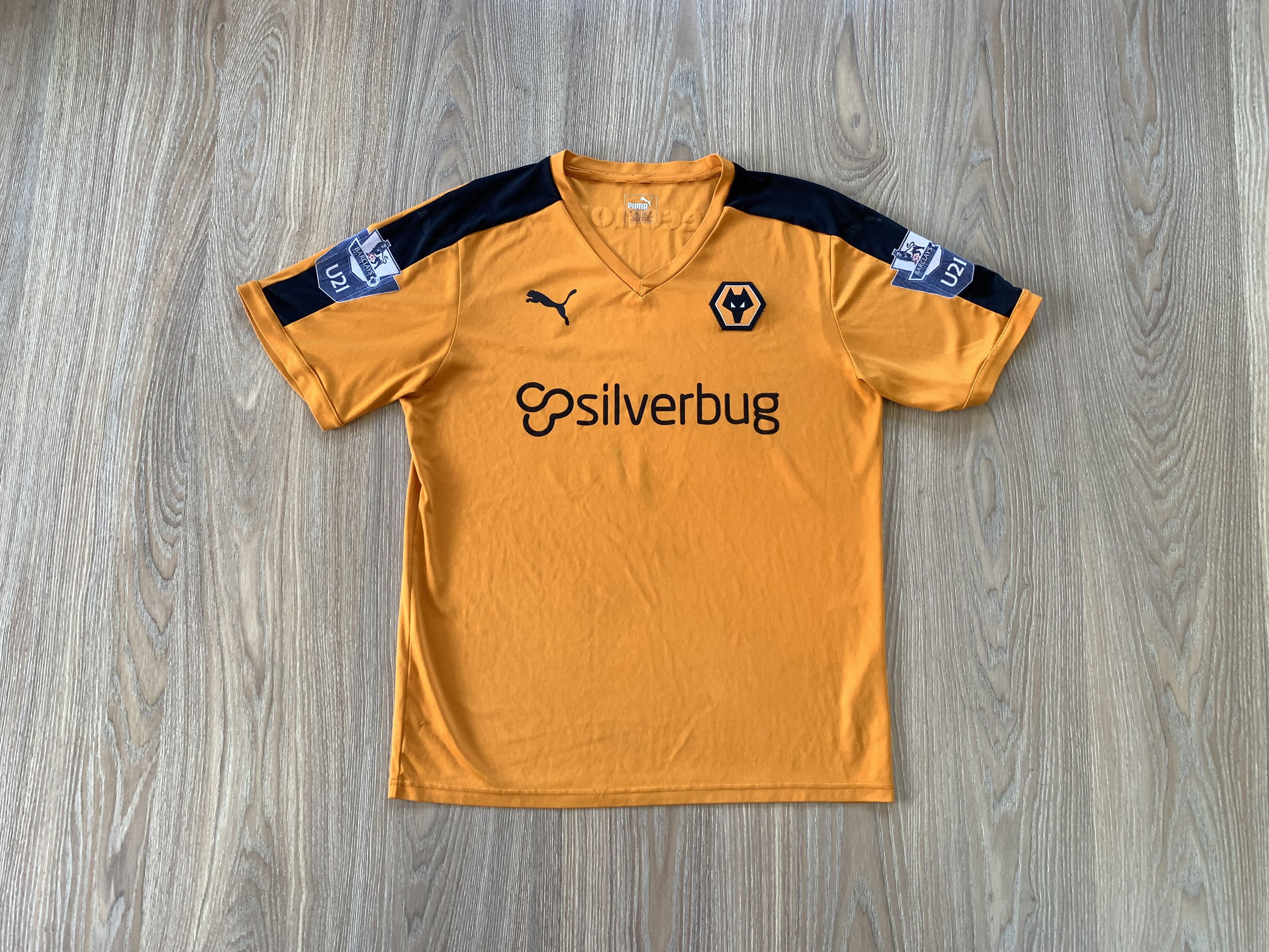 Puma Puma Wolves Home Shirt Barclays Premier League 2015-2016 Size US L / EU 52-54 / 3 - 1 Thumbnail