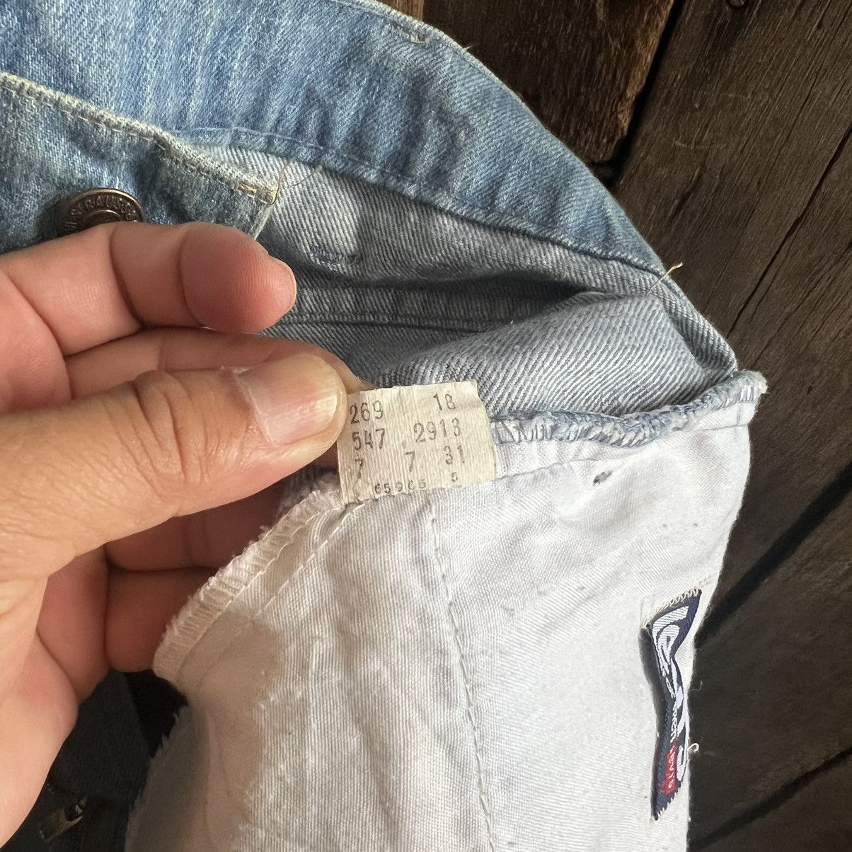 Levi's × Vintage Vintage 70’s Levis 547 Orange Tab Flare Denim Jeans Size US 37 - 8 Thumbnail