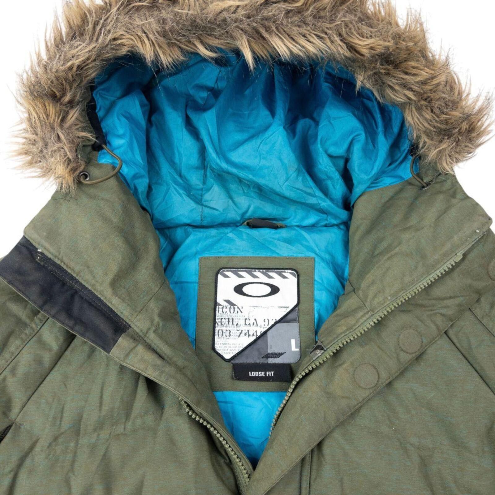 Oakley Vintage 2000s Oakley Fur Hood Puffer Jacket Size L Size US L / EU 52-54 / 3 - 4 Thumbnail