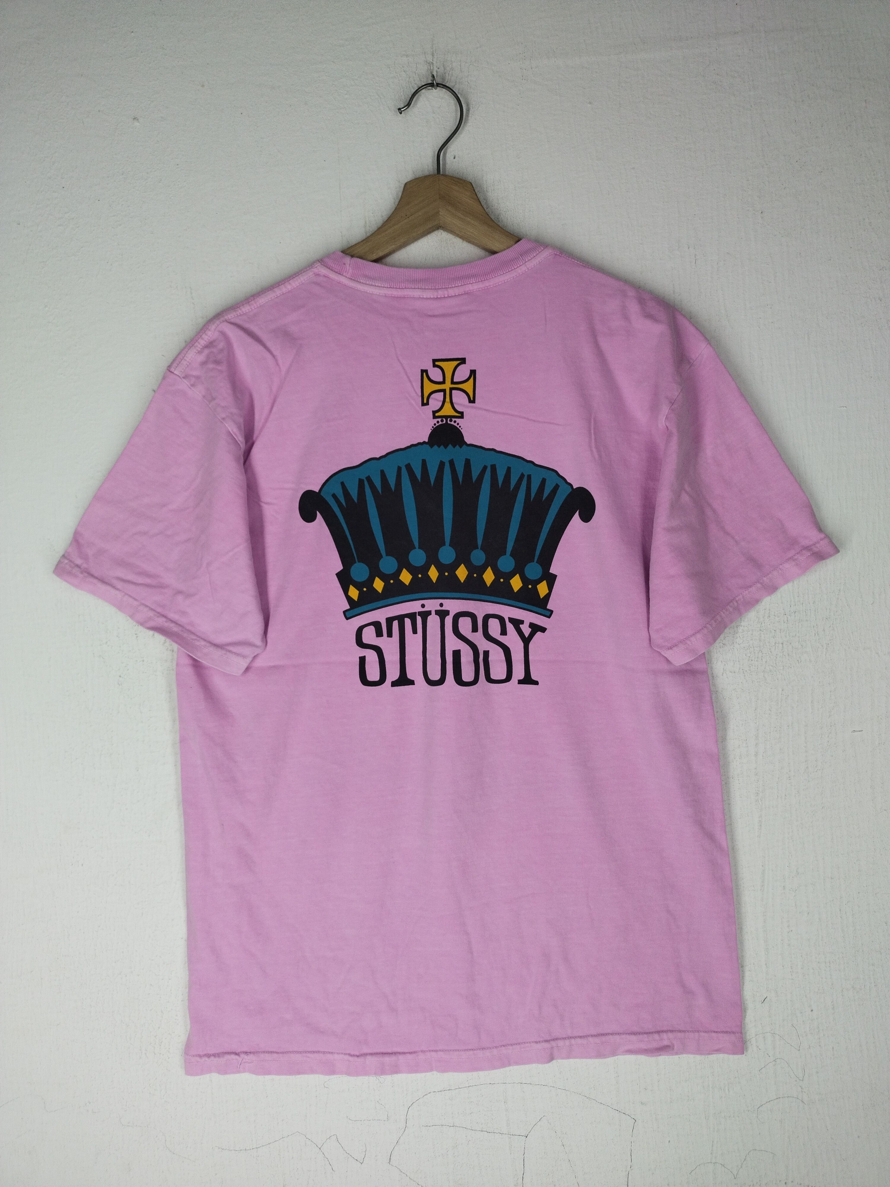Stussy Stussy The Crown Pink Shirt Size US M / EU 48-50 / 2 - 5 Thumbnail