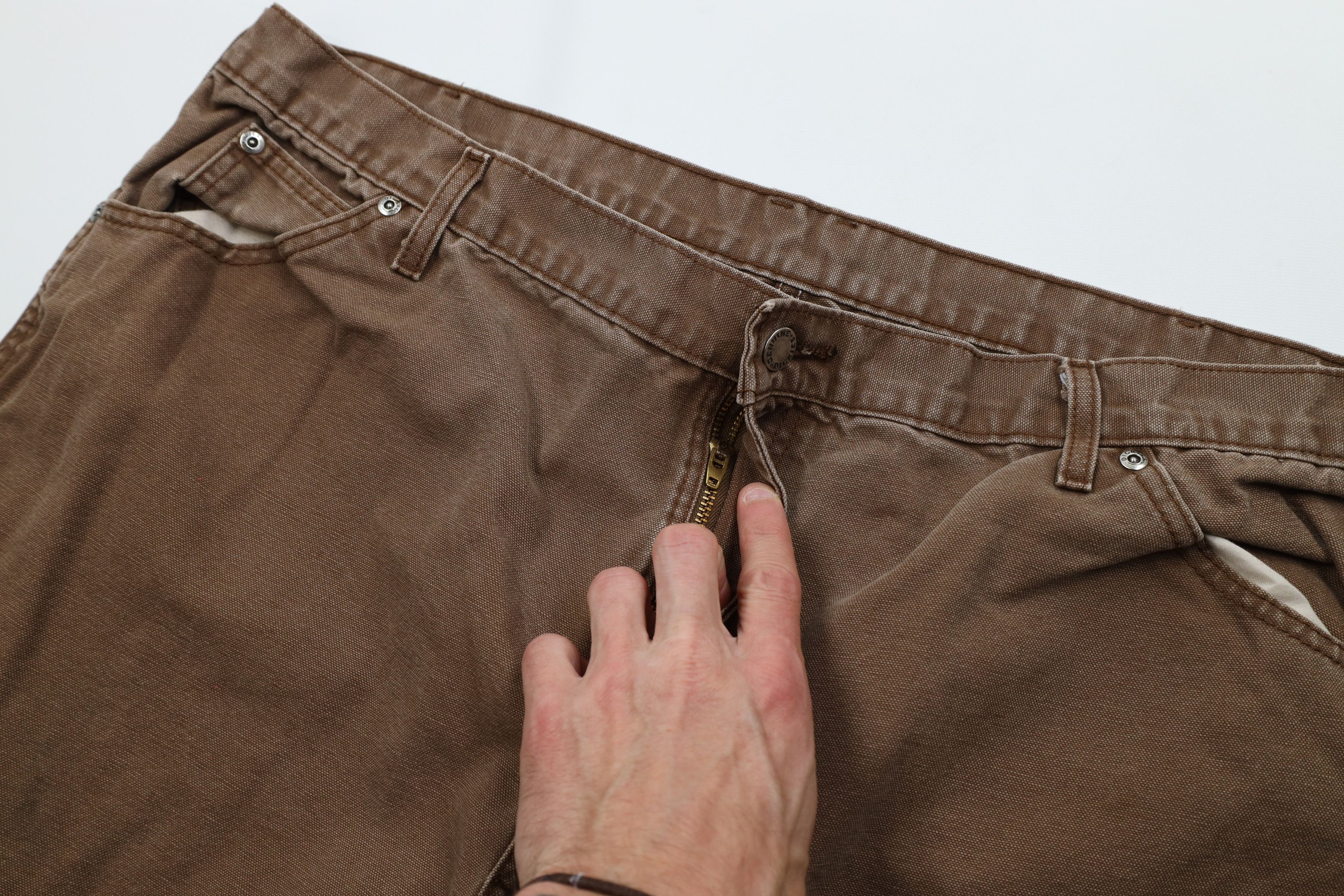 Dickies Vintage Y2K Dickies Workwear Wide Leg Dungaree Pants Brown Size US 42 / EU 58 - 9 Thumbnail