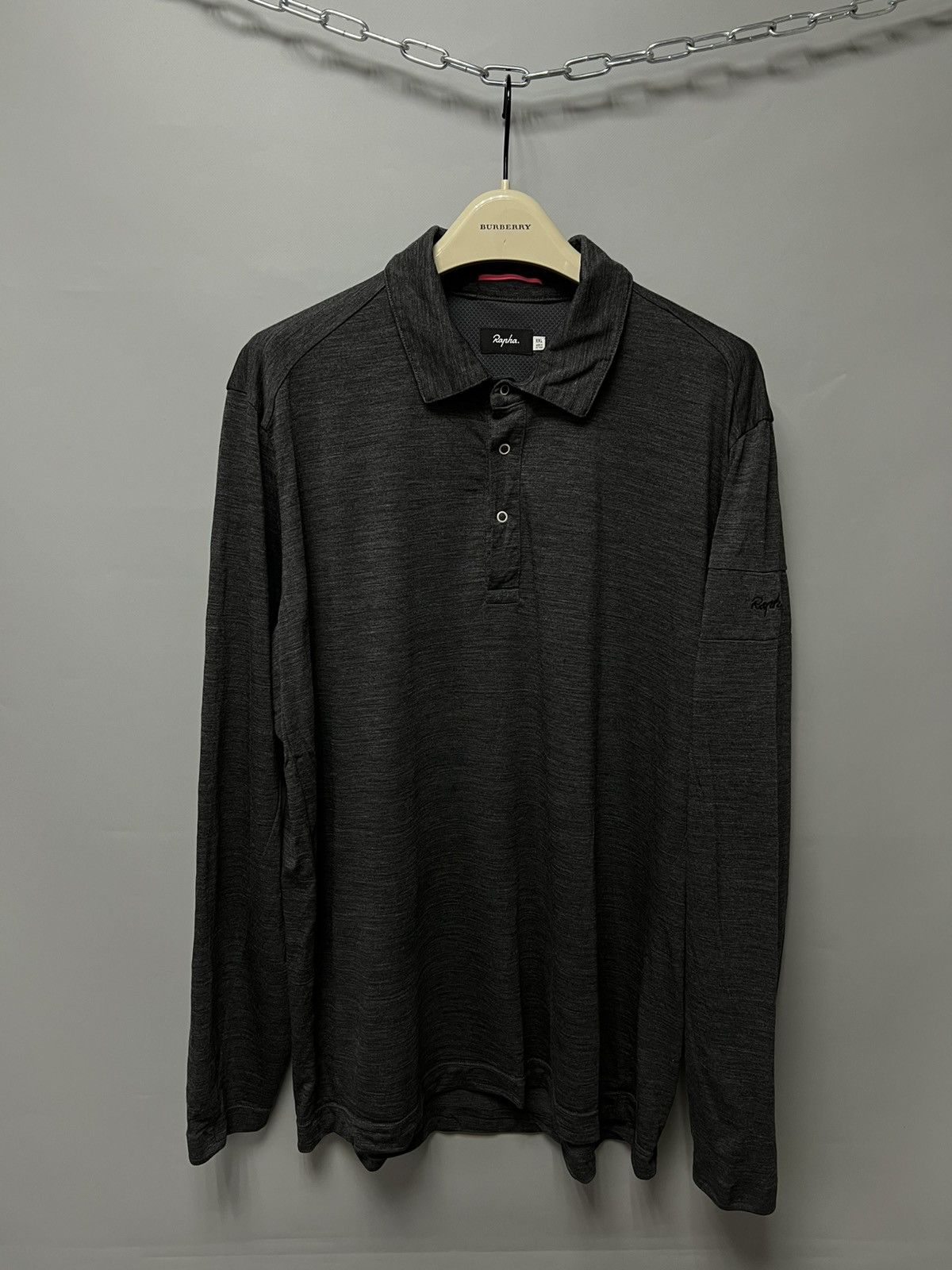 Rapha Rapha Merino Wool Long Sleeve Polo Sweater Cycling Size US XL / EU 56 / 4 - 1 Thumbnail