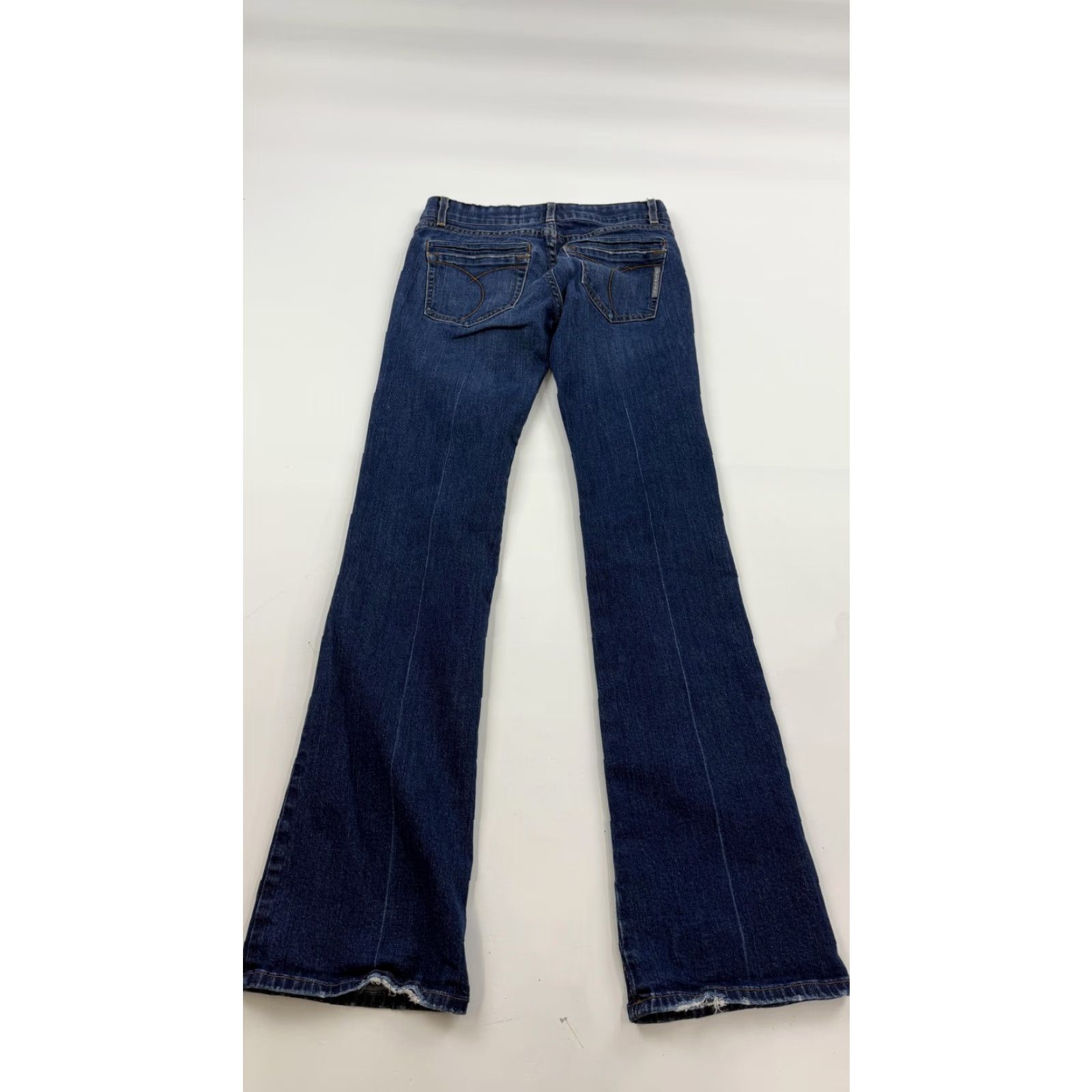 Vintage PRASAD Jeans Womens 27 Blue Bootcut Denim Made in USA Stretch Dark Wash Size 27" / US 4 / IT 40 - 7 Thumbnail