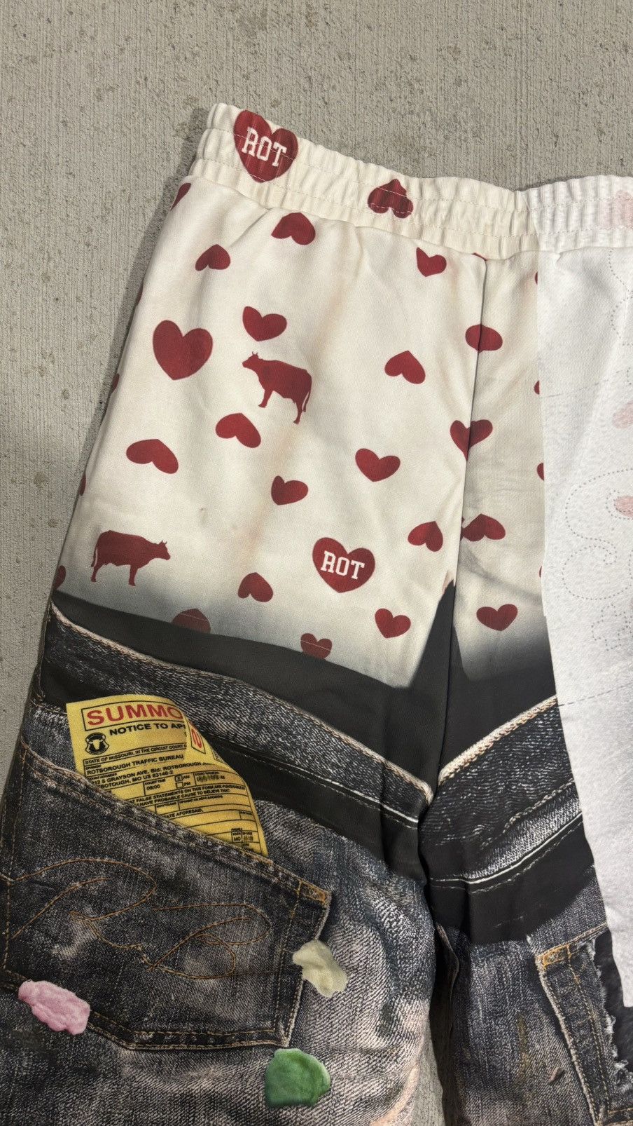 Designer Rotborough “Bad Day Sweatpants” Trompe L'Oeil Size US 32 / EU 48 - 18 Thumbnail