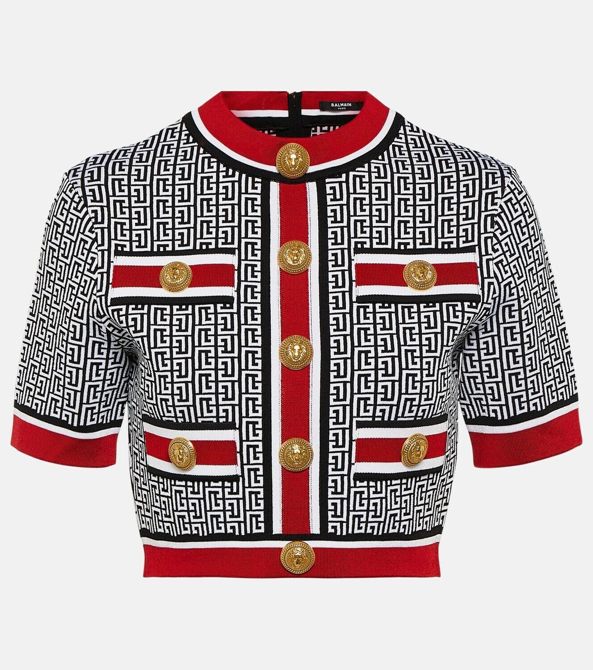Balmain o1y0625 Sweater in Multicolor Size S / US 4 / IT 40 - 1 Thumbnail
