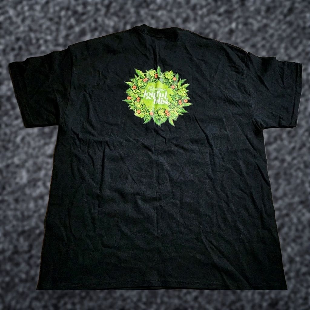 Gildan Gildan Mens XL T-Shirt Unisex Adults Short Sleeve Black Christmas Joyful Bliss 2-Sided Promo Size US XL / EU 56 / 4 - 1 Thumbnail