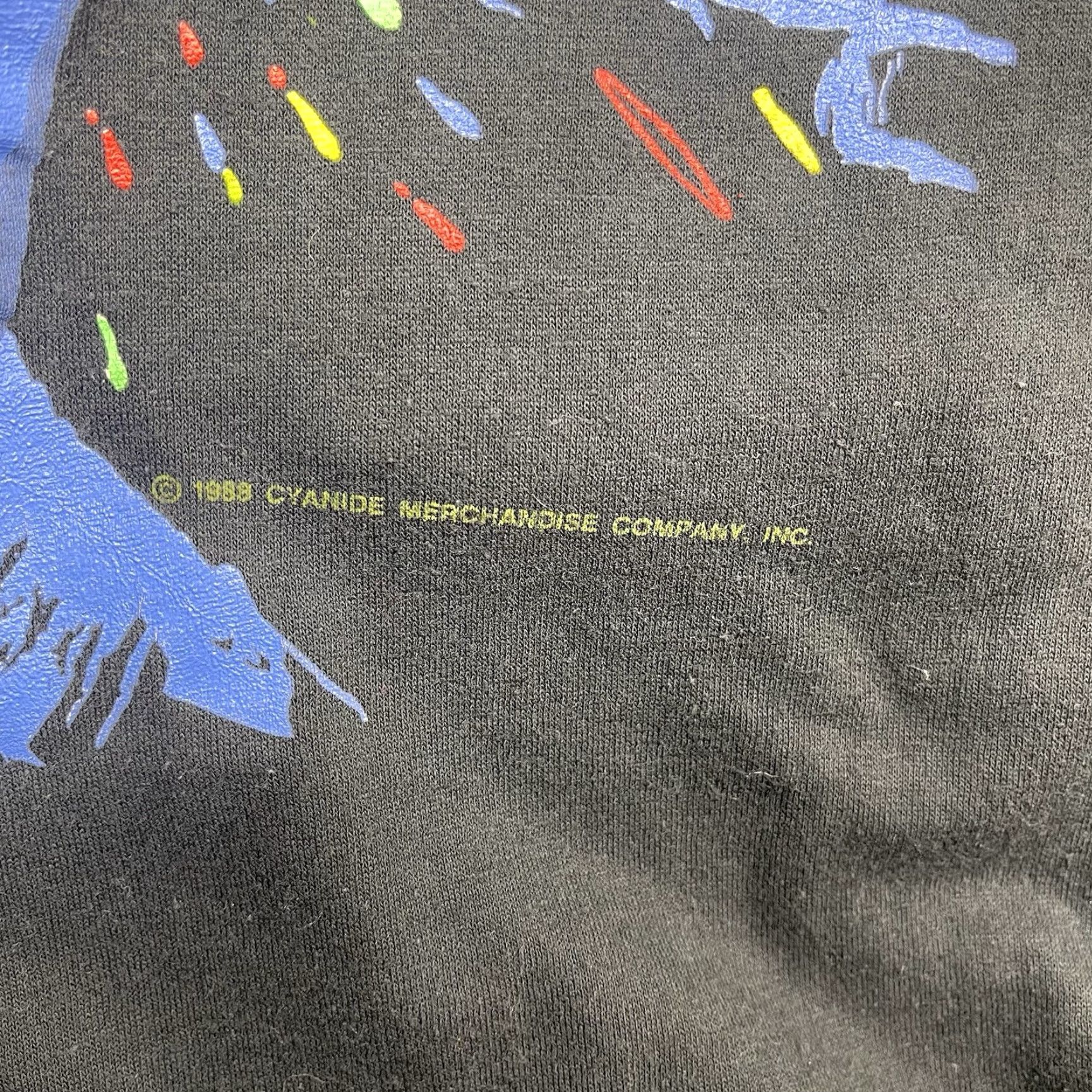 Olive Vintage Poison Shirt Mens Medium Live Tour Rock Concert Tee Single Stitch 1988 Size US M / EU 48-50 / 2 - 4 Thumbnail