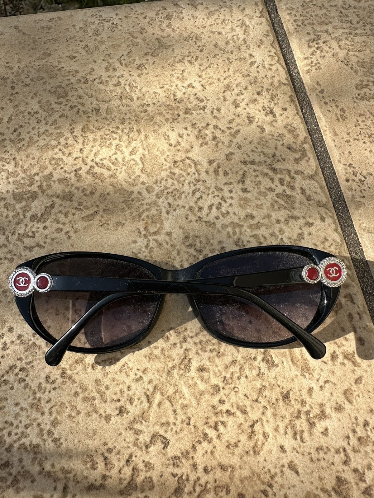 ❤️CHANEL 5190 Collection Bouton Sunglasses / Readers Frames Only No Lenses Chanel Acetate Collection Bouton Cat Eye Sunglasses 5190  main image 2