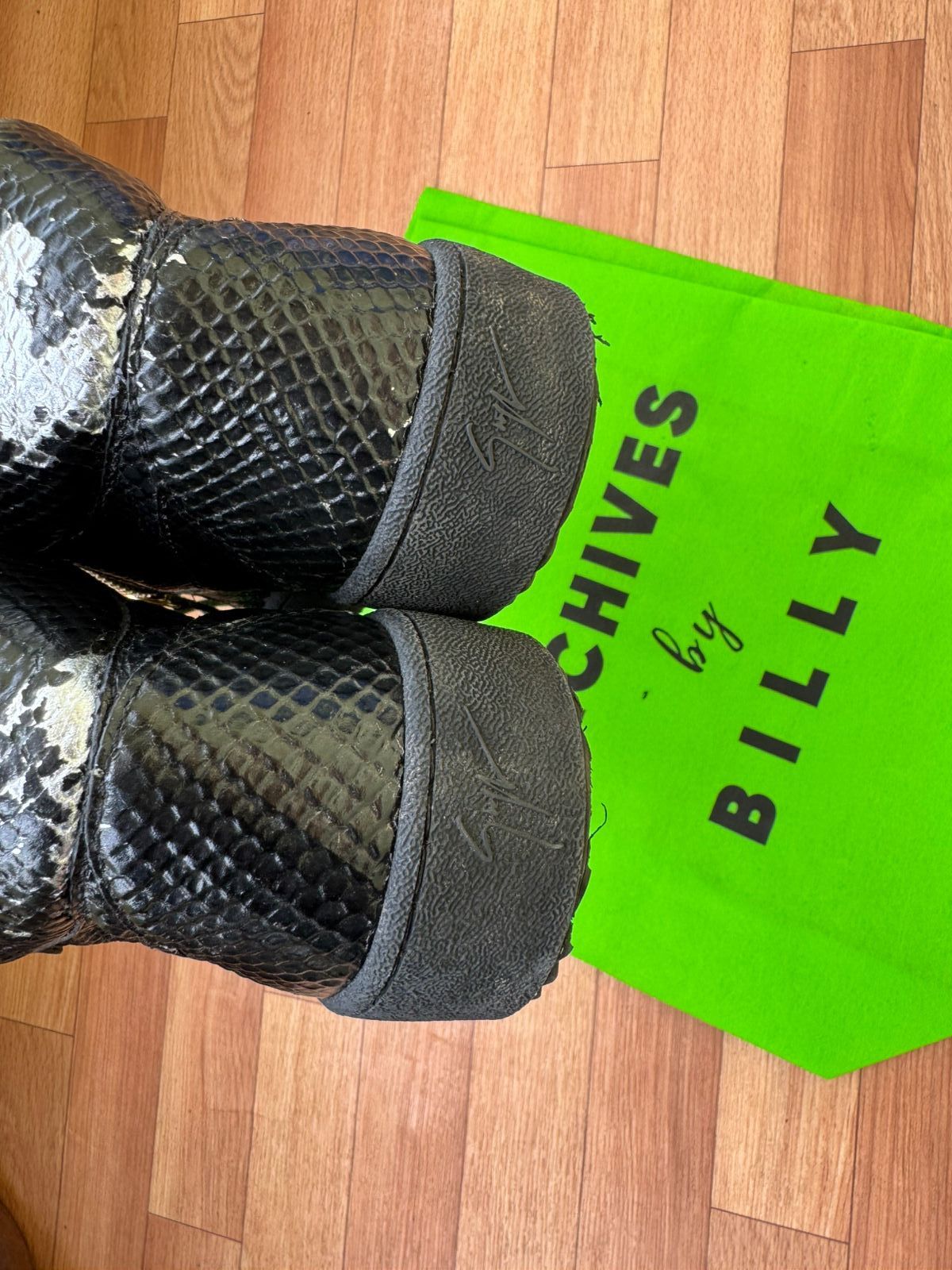 Giuseppe Zanotti 🐍 Giuseppe Zanotti " Snake Skin " Hightop Sneakers Size US 9 / EU 42 - 16 Thumbnail