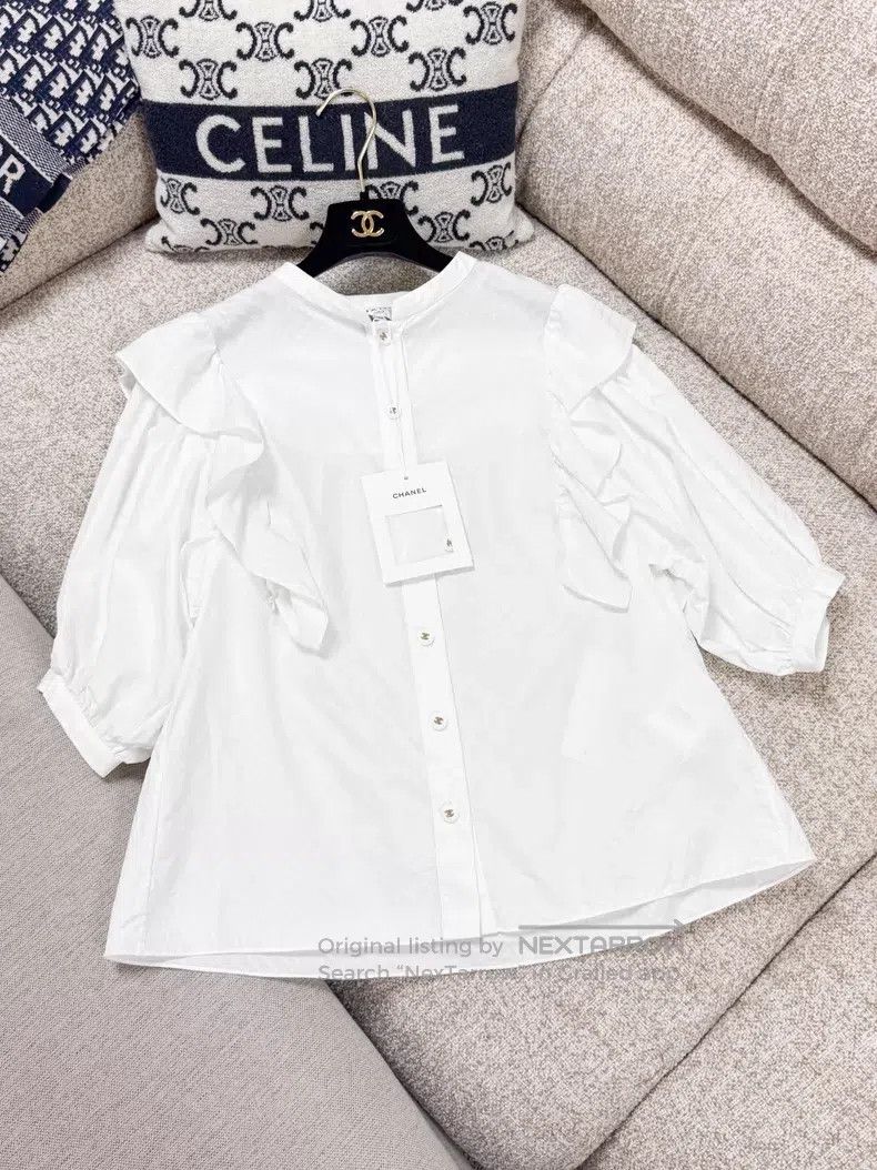 Chanel Chanel Dark lace long-sleeved shirt Size XS / US 0-2 / IT 36-38 - 3 Thumbnail