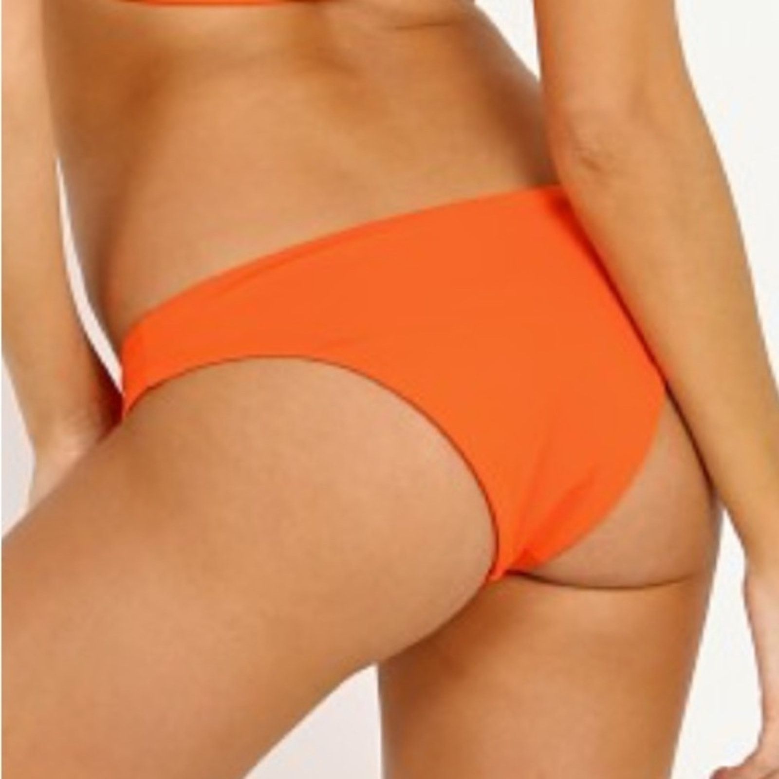 Mara Hoffman Mara Hoffman Scarlett Bikini Bottoms - Tangerine Orange Size ONE SIZE - 3 Thumbnail