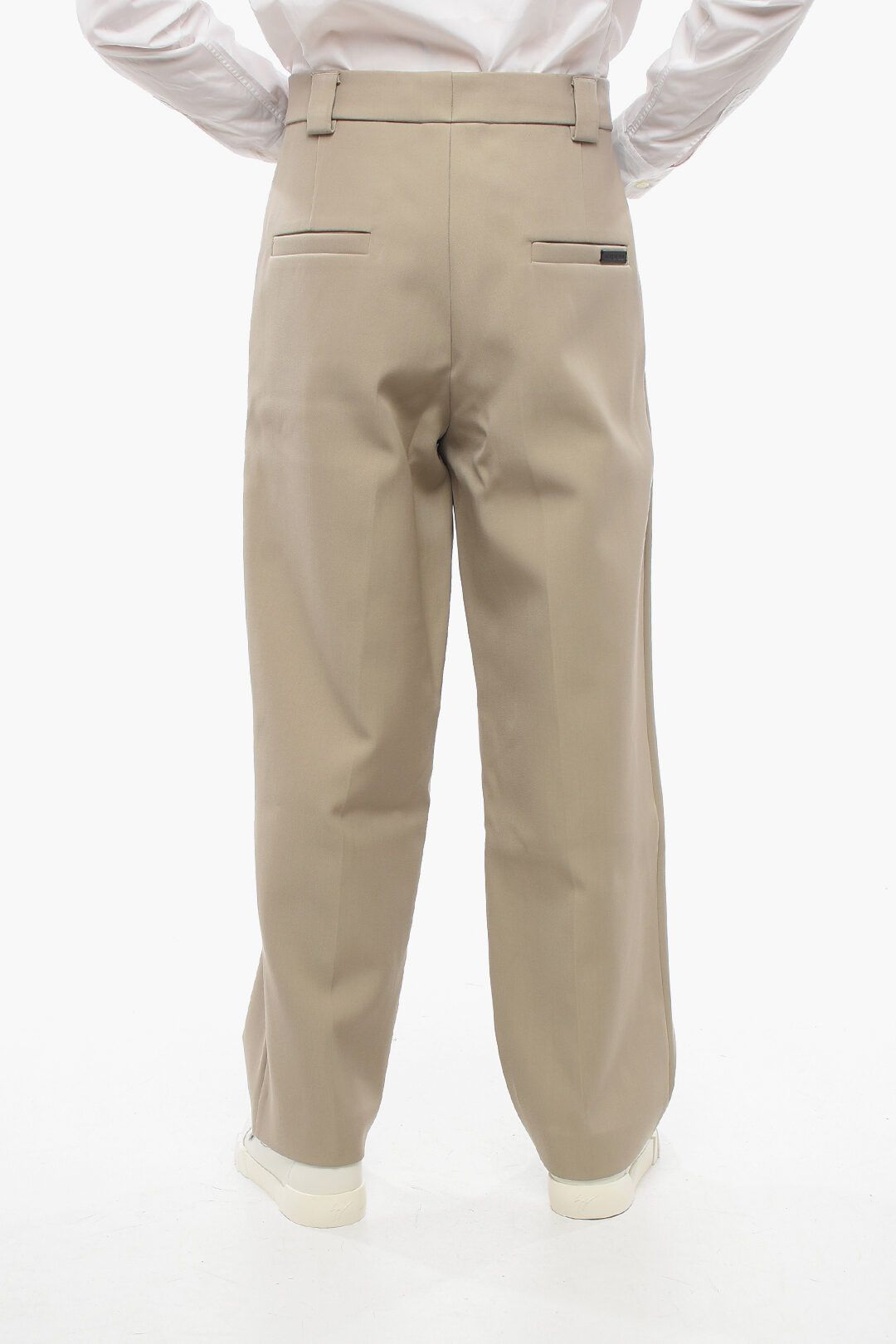 Fear of God og1mm0825 Twill Wool Loose Fit Pant in Beige Size US 34 / EU 50 - 4 Thumbnail
