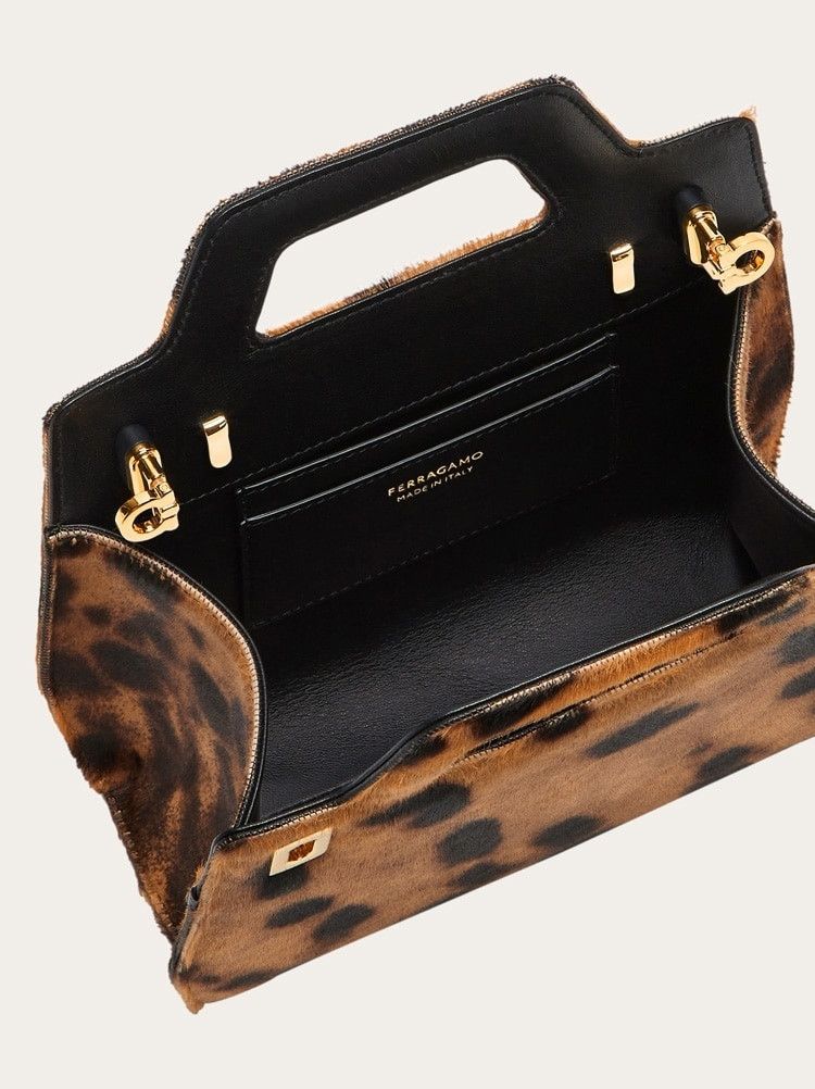Salvatore Ferragamo o1s1rm0924 Size: OS / Wanda Mini Bag in Leopard Size ONE SIZE - 5 Thumbnail
