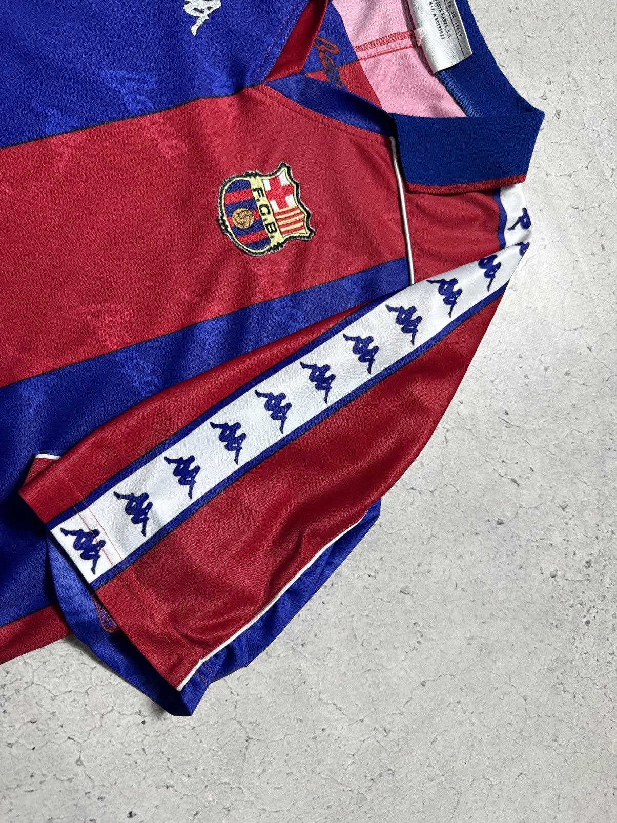 Kappa Kappa FC Barcelona 1992/1995 Vintage Soccer Jersey Rivaldo Size US XL / EU 56 / 4 - 5 Thumbnail