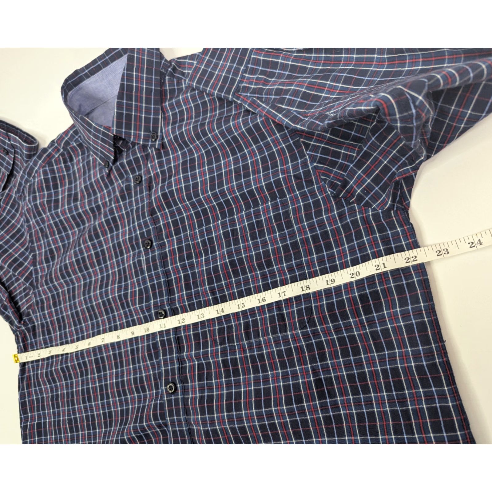 Vintage Rodeo Clothing Co. Men's Blue Plaid Long Sleeve Shirt Button Down Size Medium Size US M / EU 48-50 / 2 - 6 Thumbnail