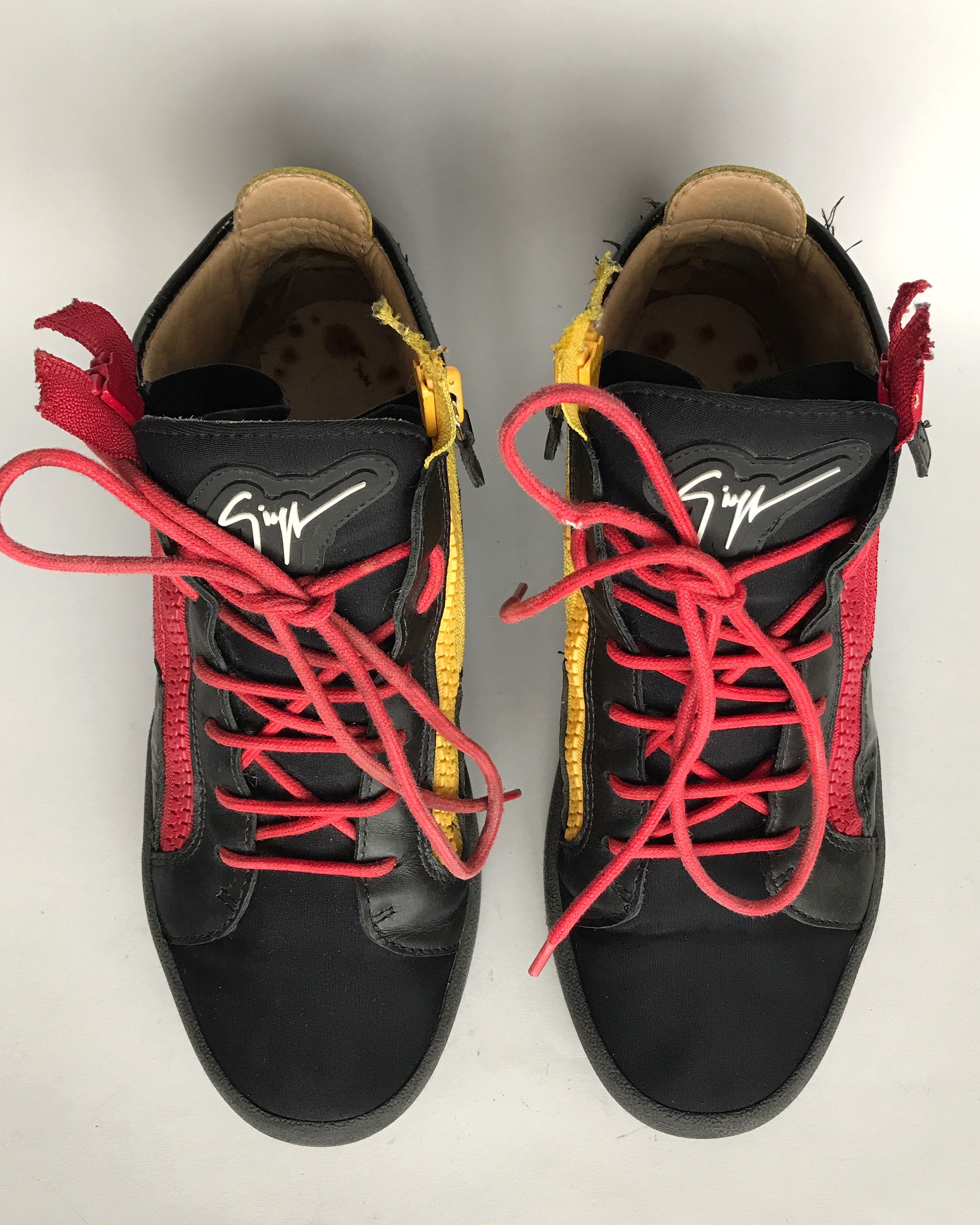 Giuseppe Zanotti Final Sale🔥GIUSEPPE ZANOTTI DOUBLE ZIP DECONSTRUCTED SNEAKER Size US 8 / EU 41 - 3 Thumbnail