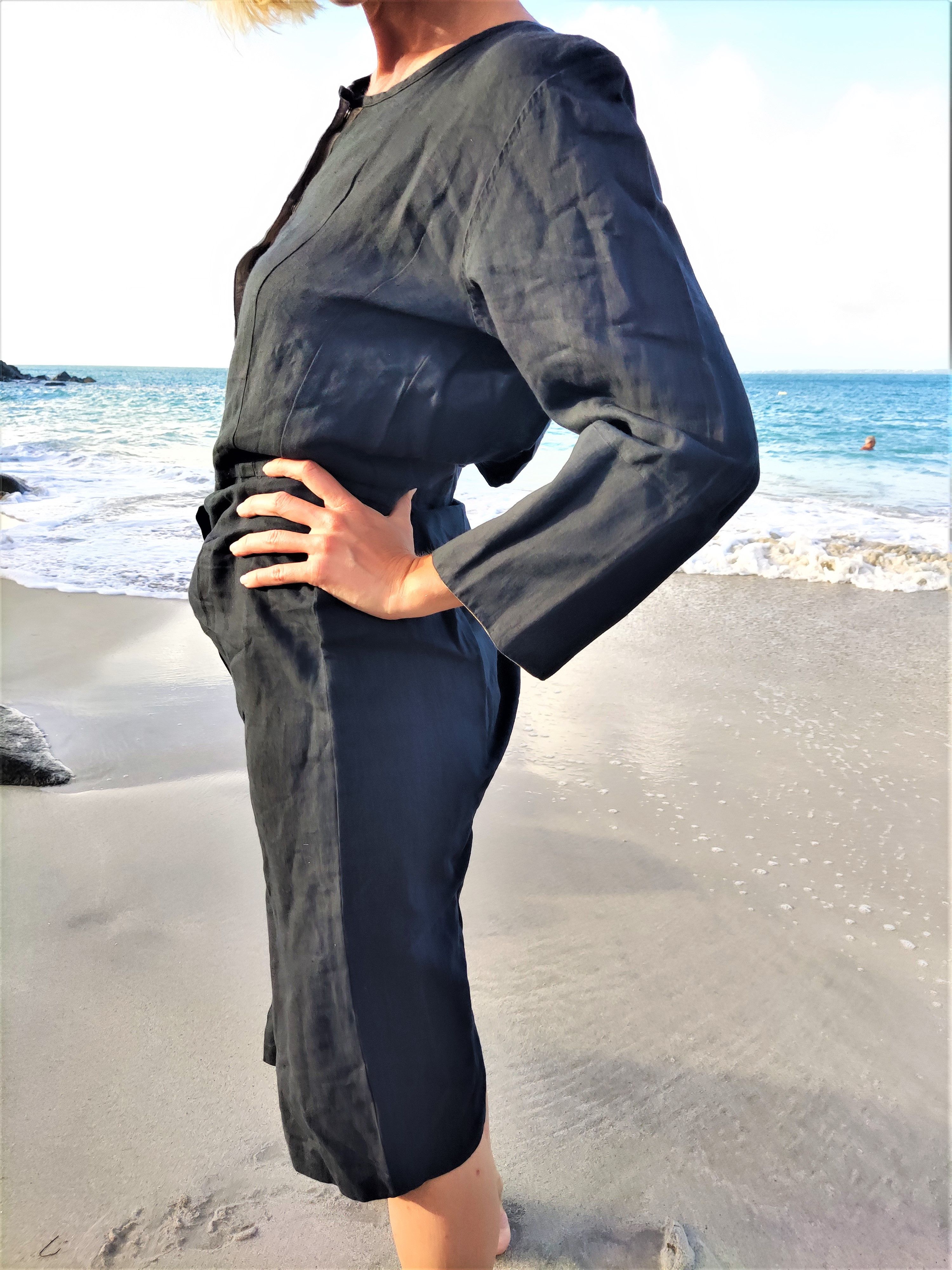 Jean Paul Gaultier Jean Paul Gaultier 80’s Open Back Cut-Out Back Slits Dress Size M / US 6-8 / IT 42-44 - 3 Thumbnail