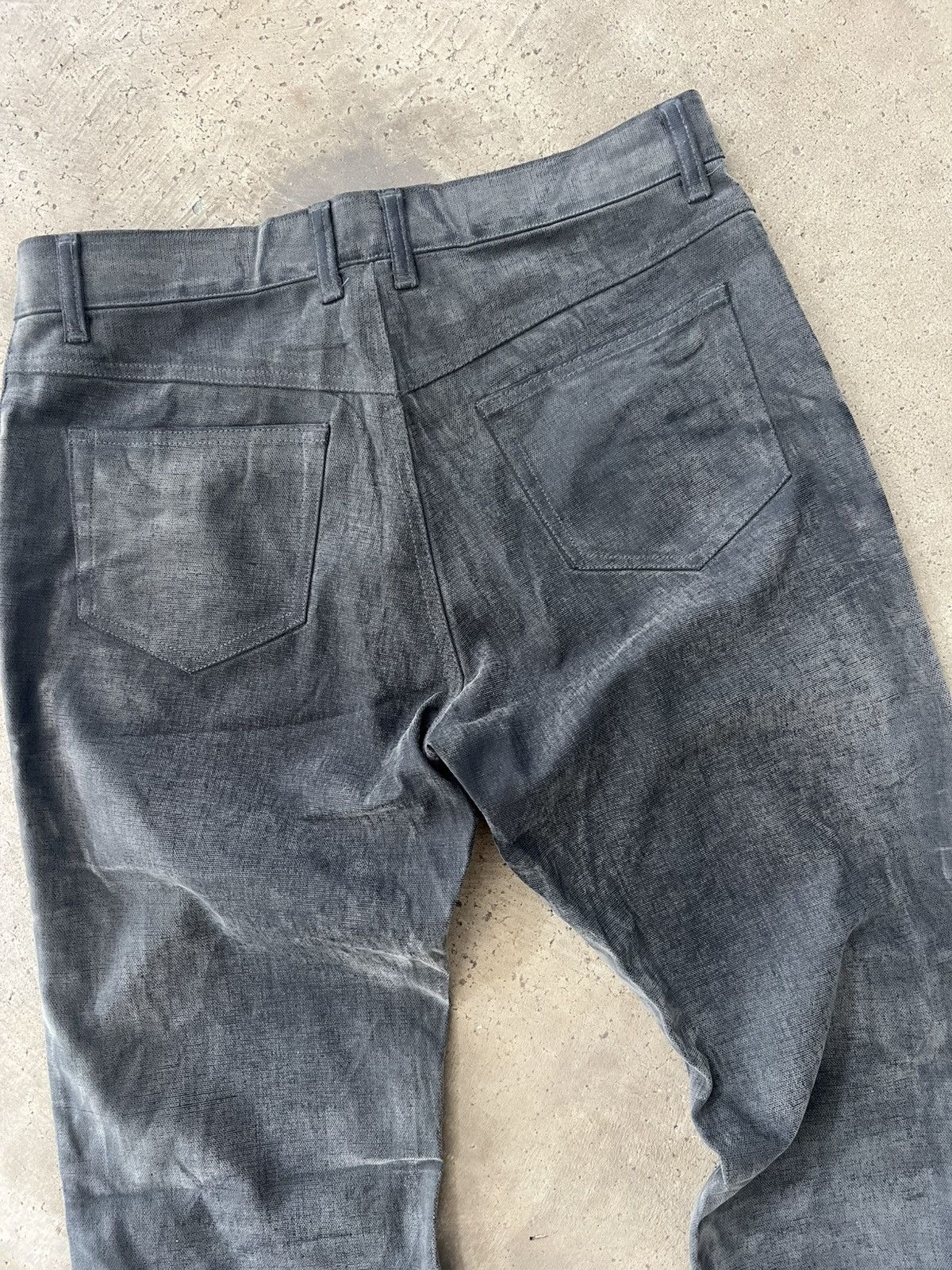 Nicole Club Vintage Y2K Nicole Monsieur Archival Waxed Cotton Pants Size US 32 / EU 48 - 18 Thumbnail