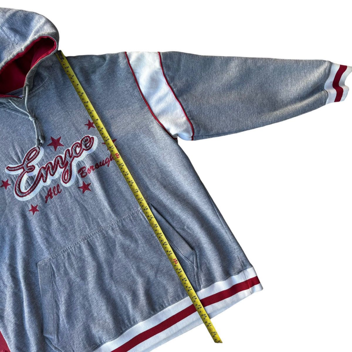 ENYCE Baggy Y2K Oversized Varsity Hoodie Skater Hiphop
