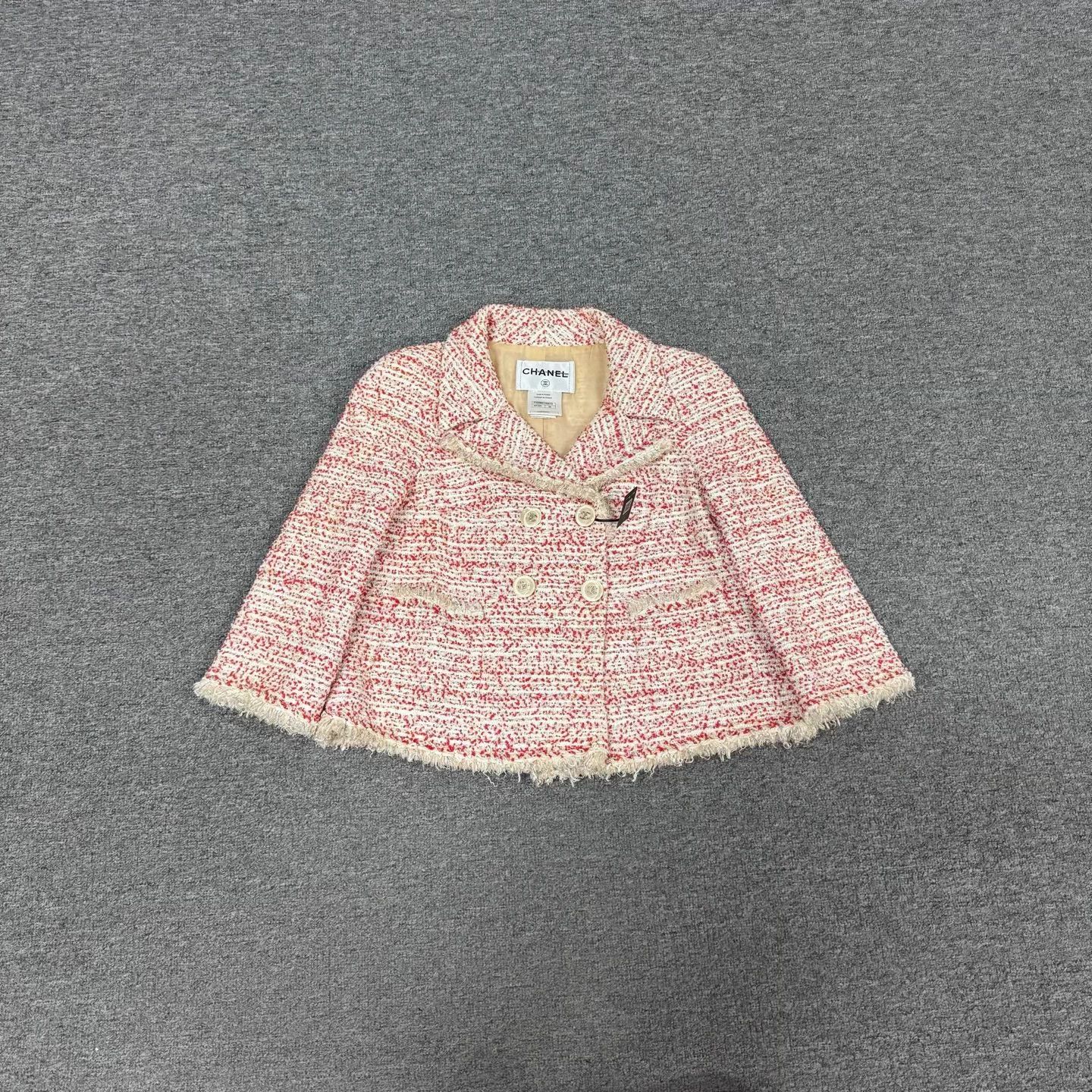 Chanel Chanel St. Tropez Pink Tweed Ostrich Feather 38 97N Size S / US 4 / IT 40 - 1 Thumbnail