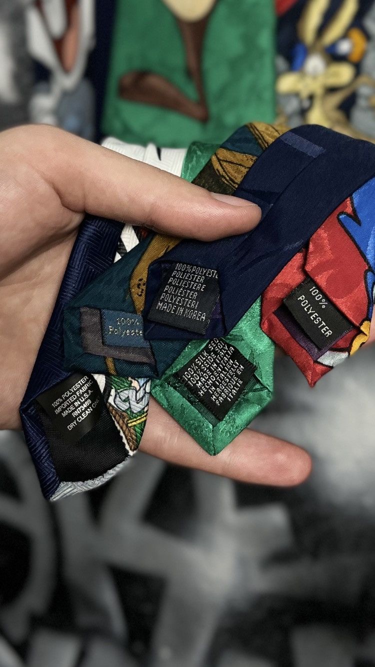 Vintage Vintage 90s Looney Tunes And Warner Bros. Lot Of 5 Ties Size ONE SIZE - 6 Thumbnail